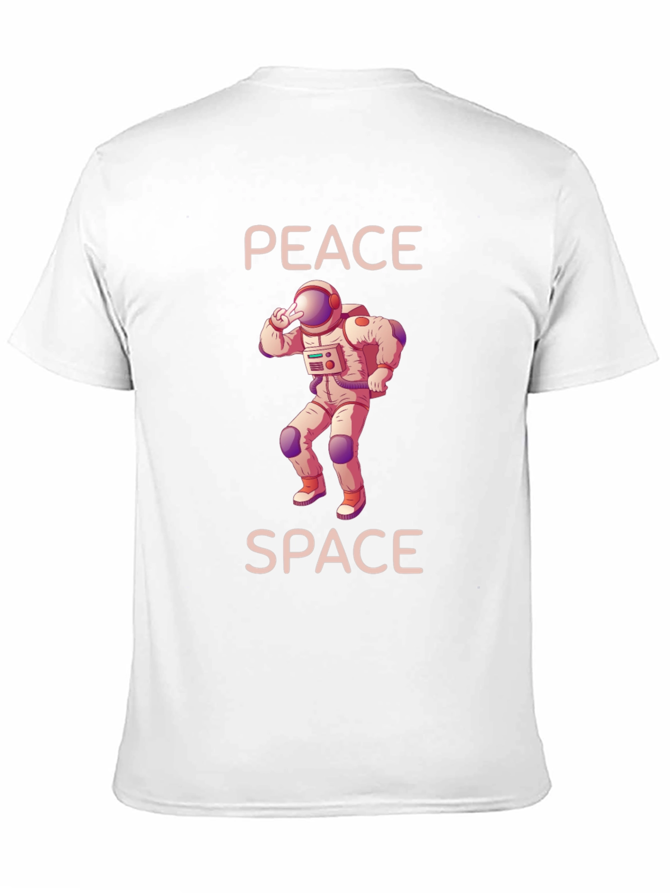 Peace Space Astronaut Graphic T-Shirt