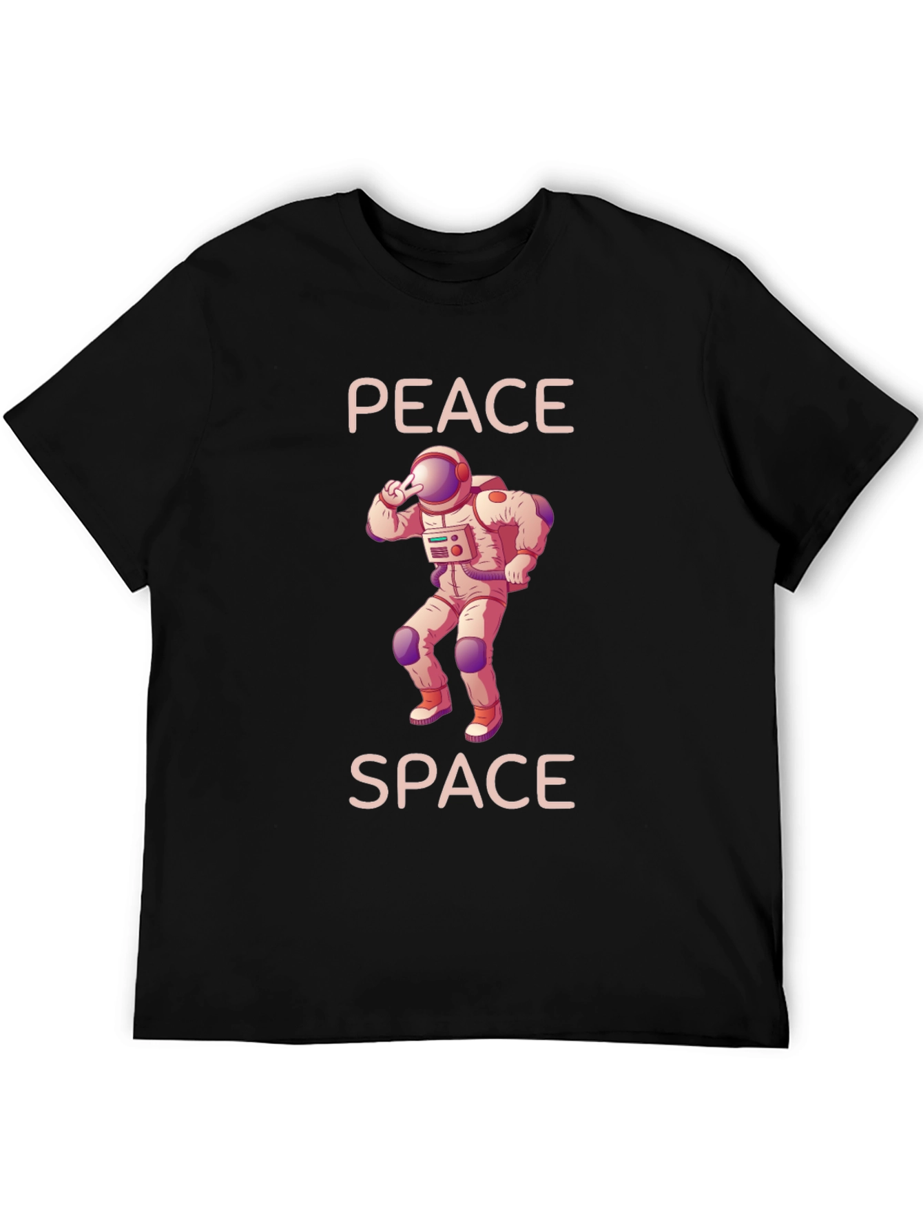 Peace Space Astronaut Graphic T-Shirt