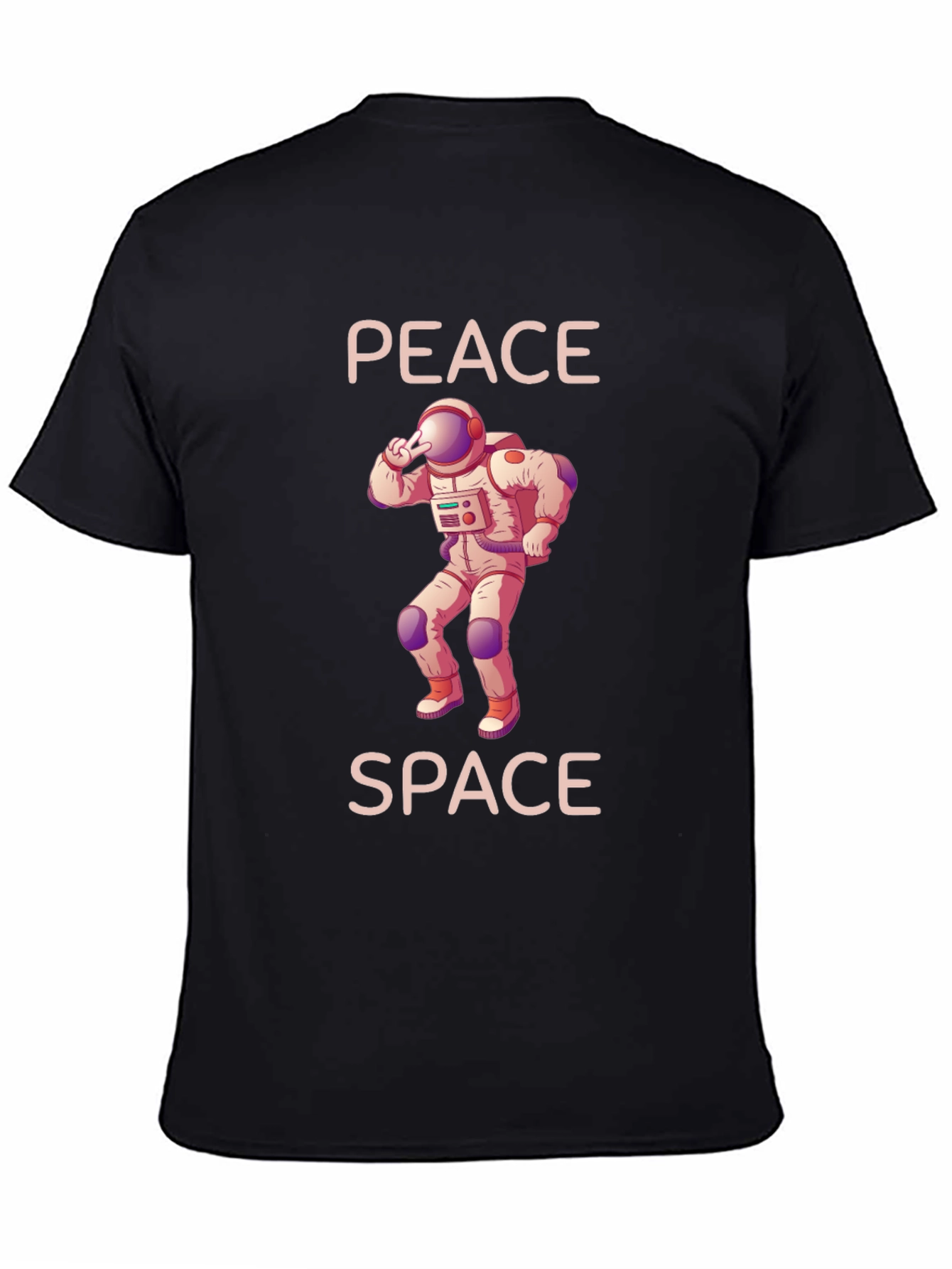 Peace Space Astronaut Graphic T-Shirt
