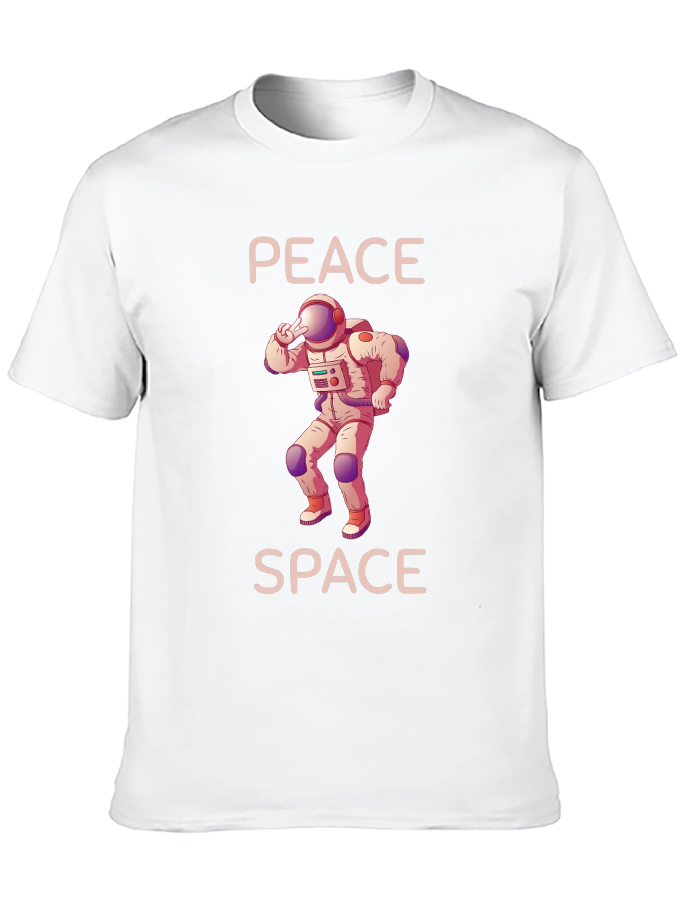 Peace Space Astronaut Graphic T-Shirt