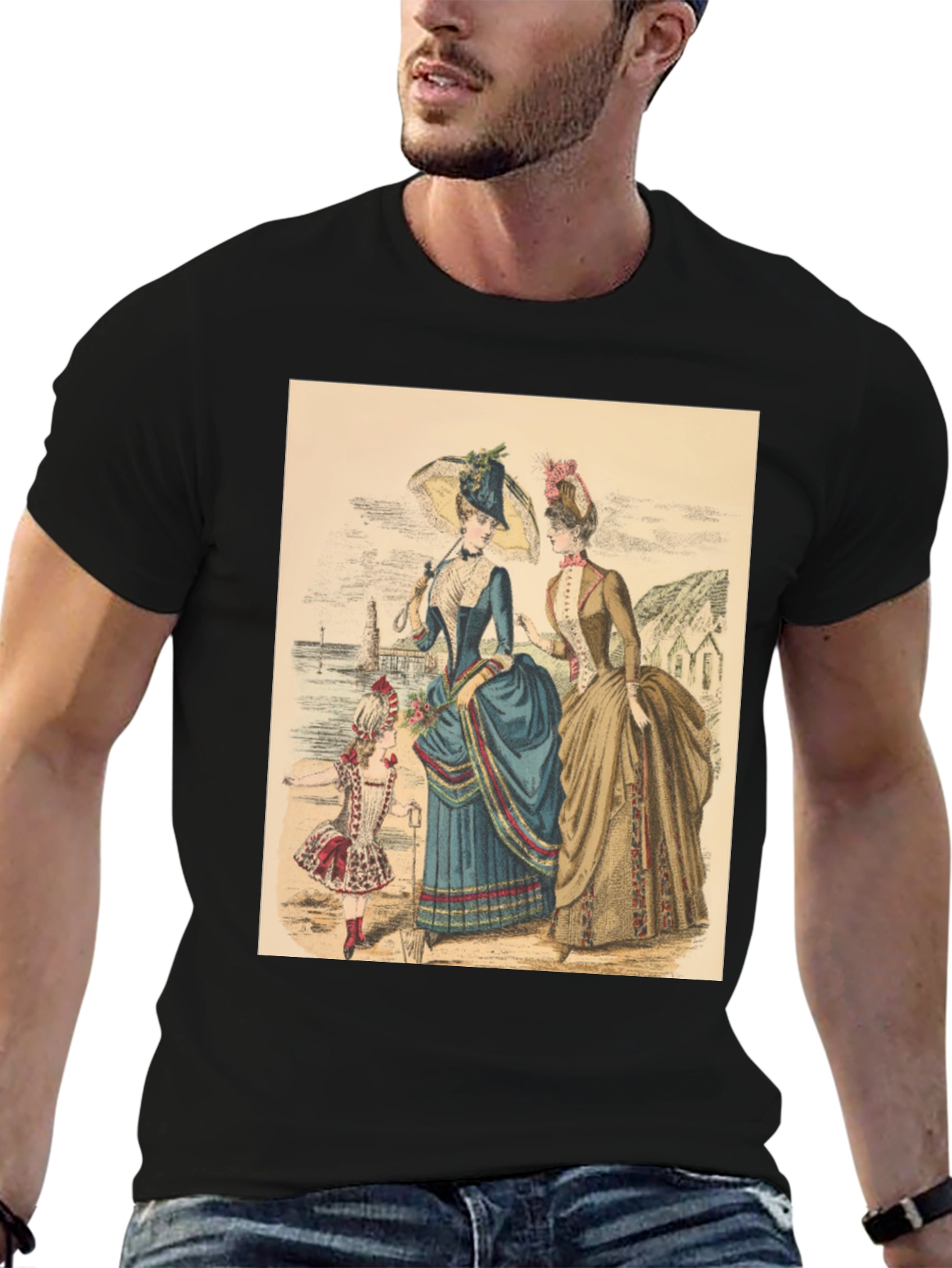 Victorian Era Womens Fashion Graphic Tee