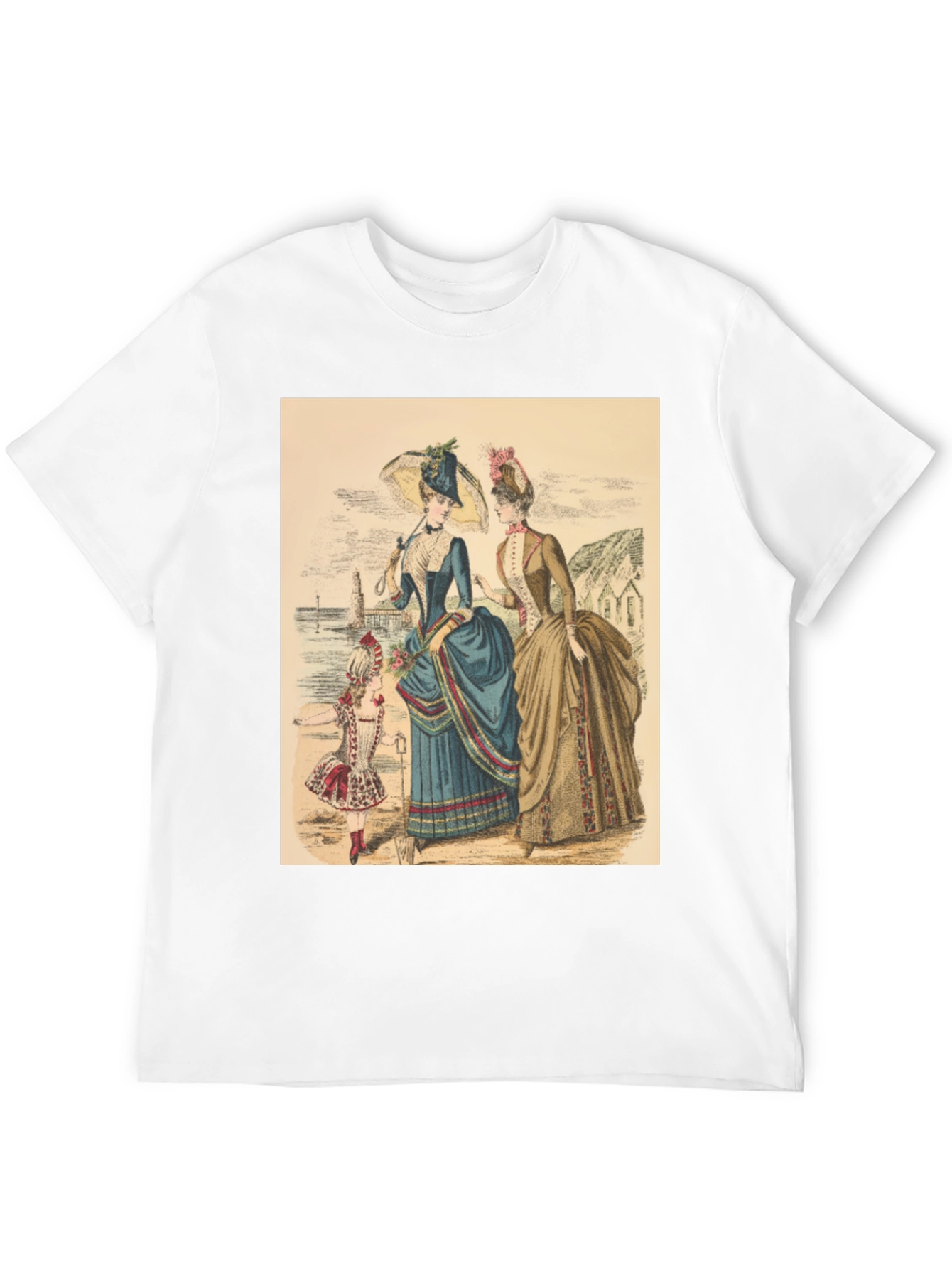 Victorian Era Womens Fashion Graphic Tee