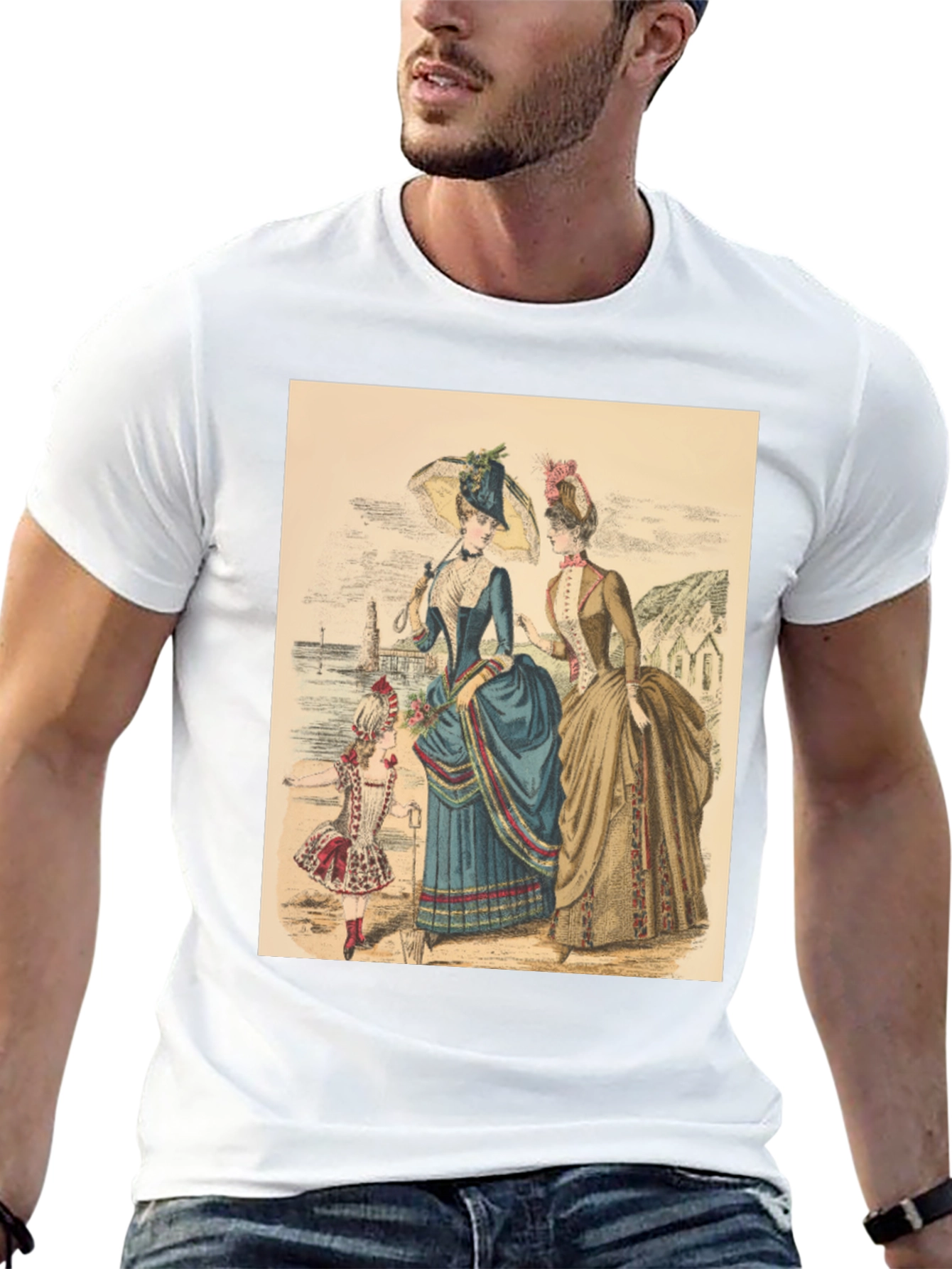 Victorian Era Womens Fashion Graphic Tee