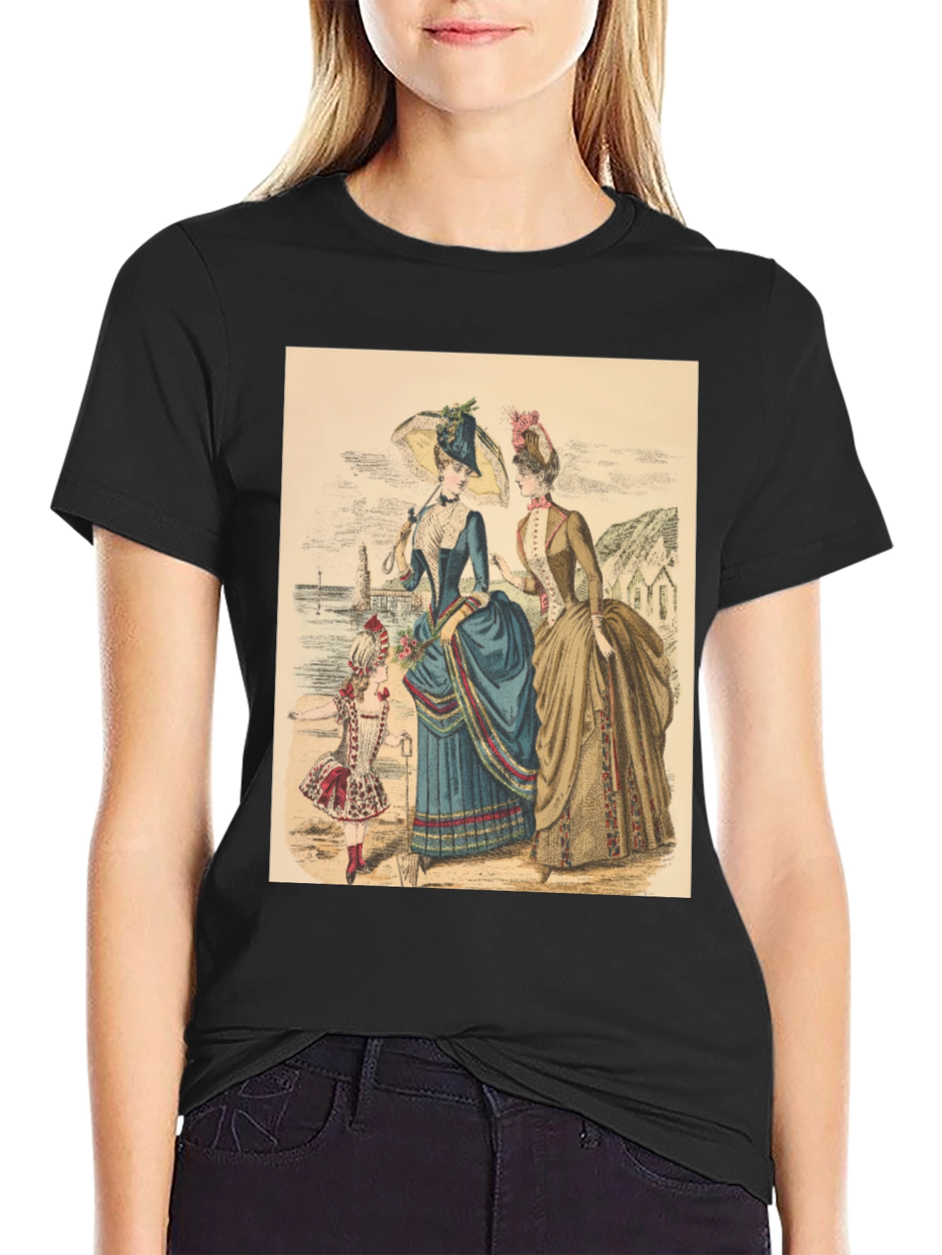 Victorian Era Womens Fashion Graphic Tee