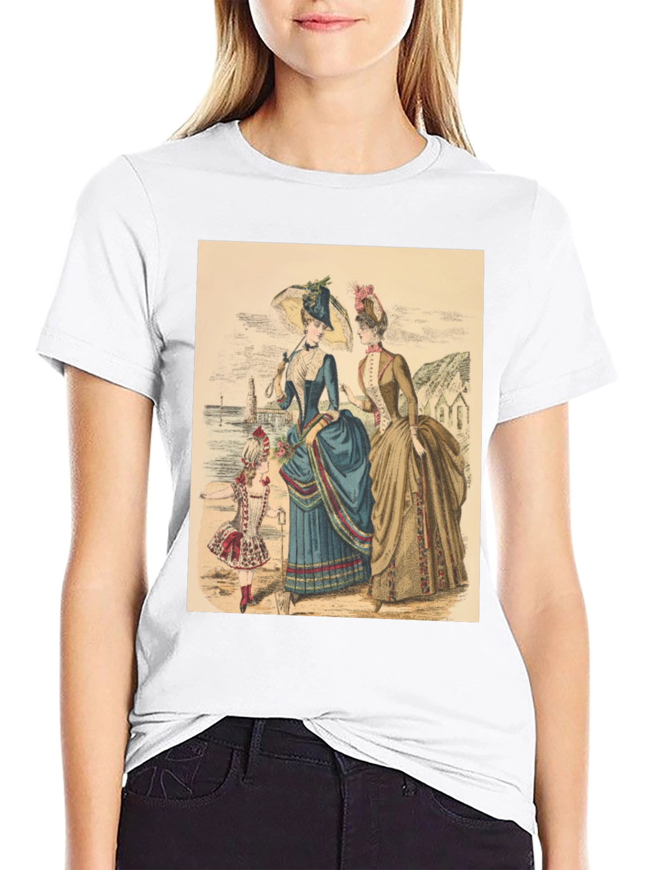 Victorian Era Womens Fashion Graphic Tee