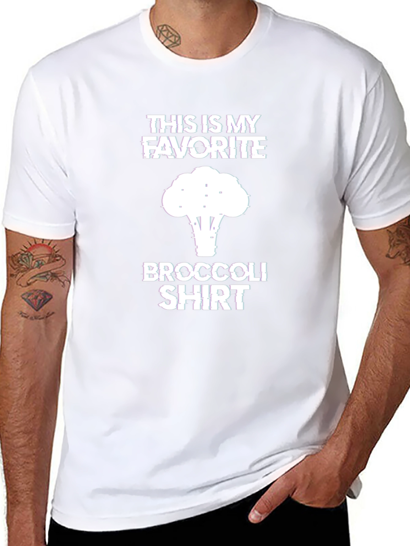 Favorite Broccoli T-Shirt - Funny Graphic Tee