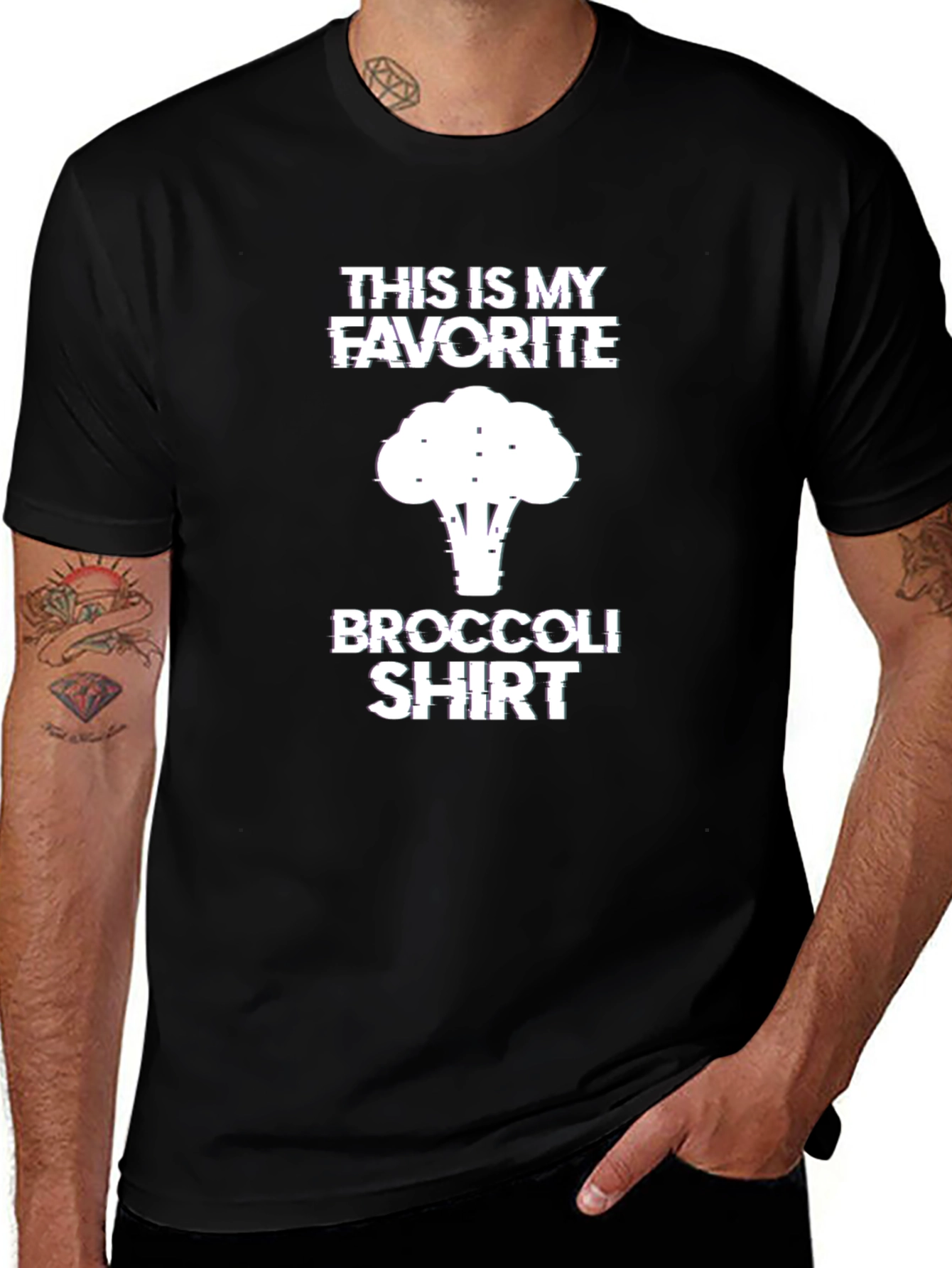 Favorite Broccoli T-Shirt - Funny Graphic Tee