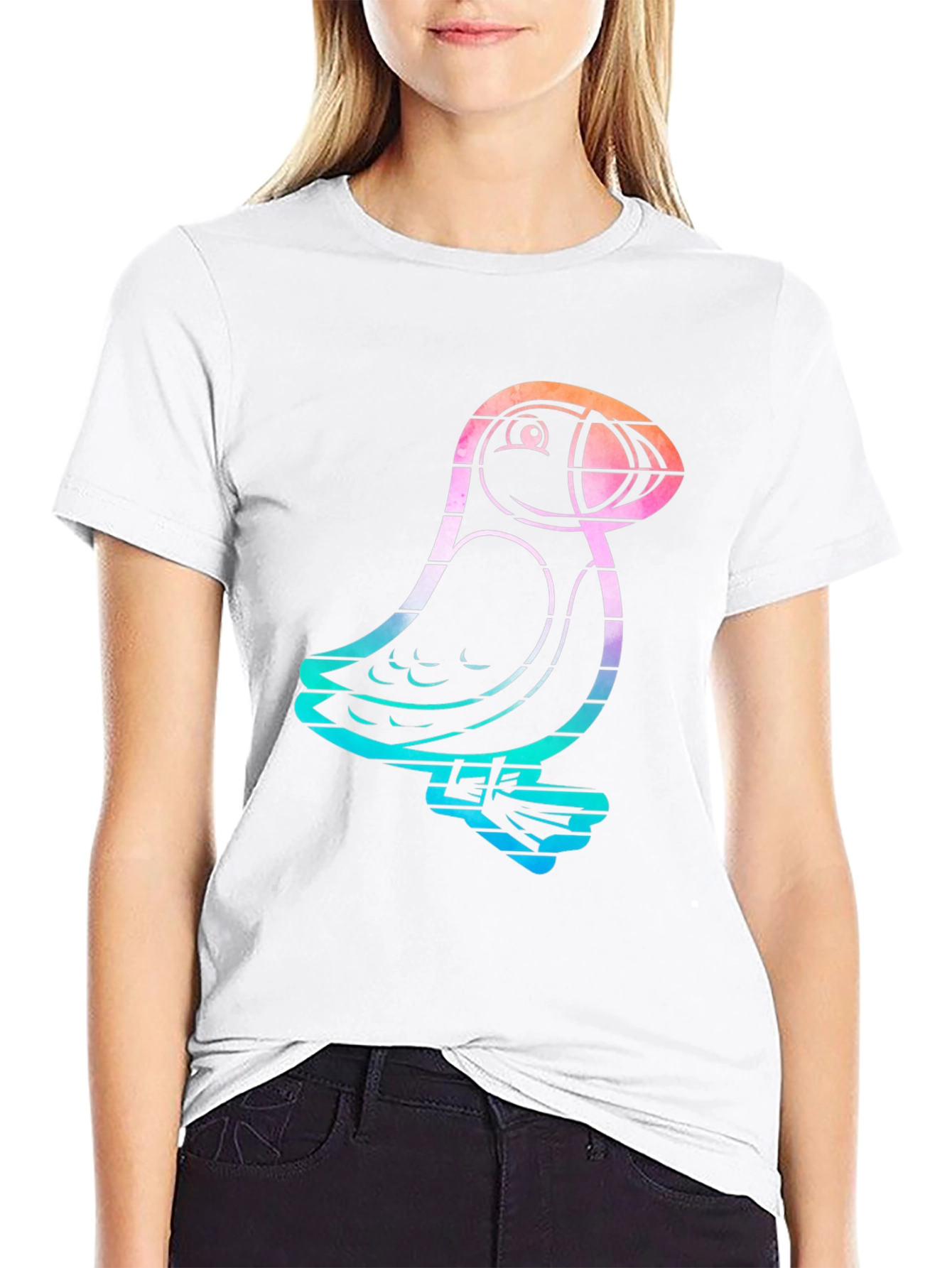 Puffin Graphic Tee - Cool Animal Shirt