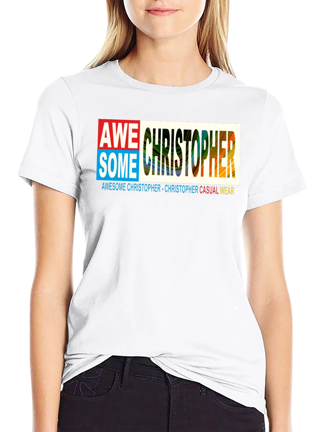 Awesome Christopher Graphic Black Tee