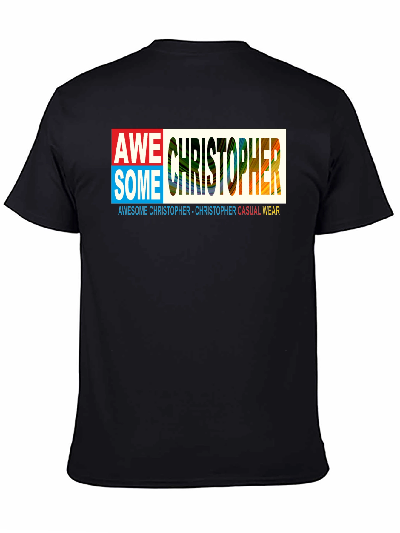 Awesome Christopher Graphic Black Tee