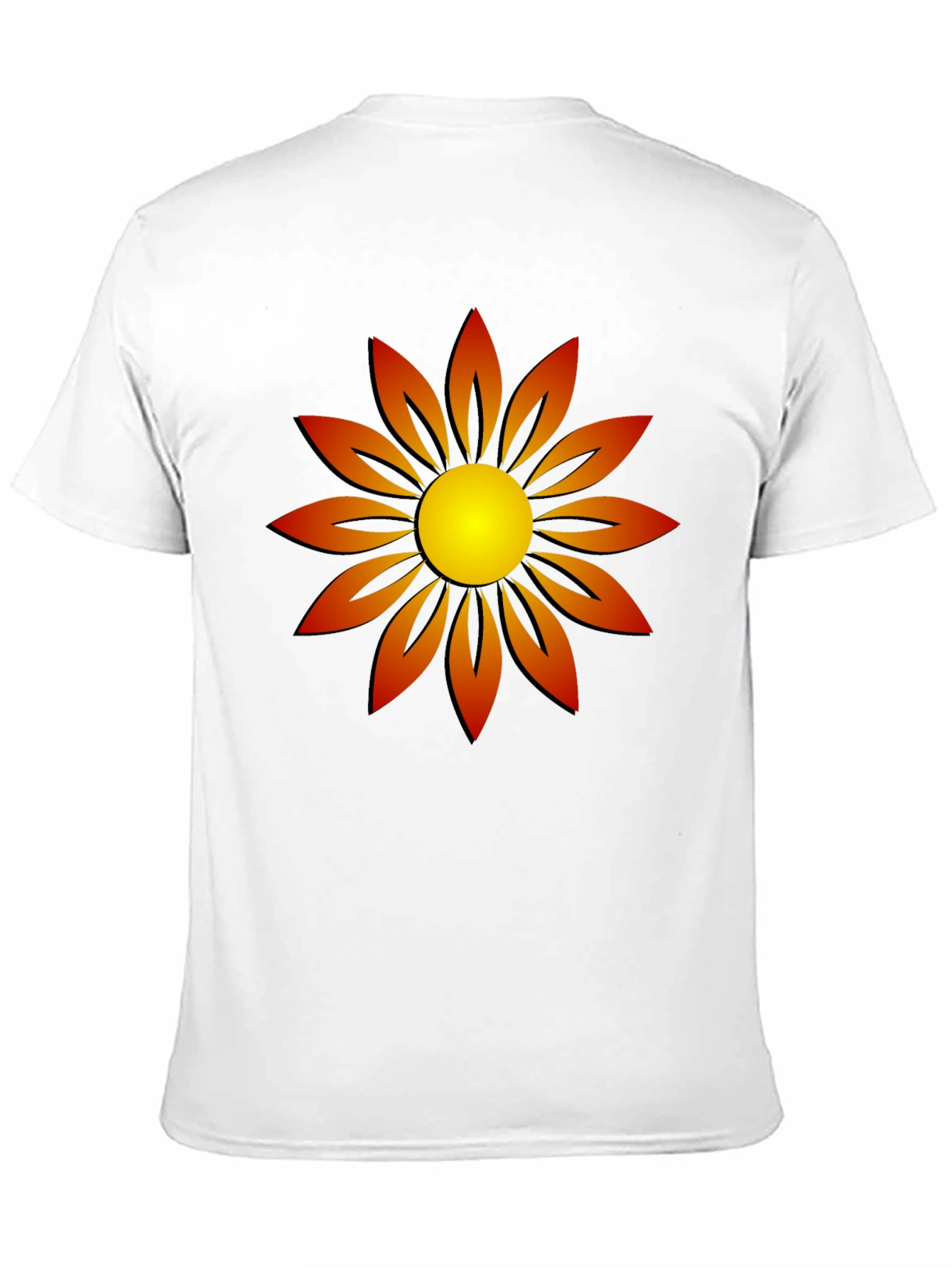 Sunflower Graphic T-Shirt Black Cotton Tee