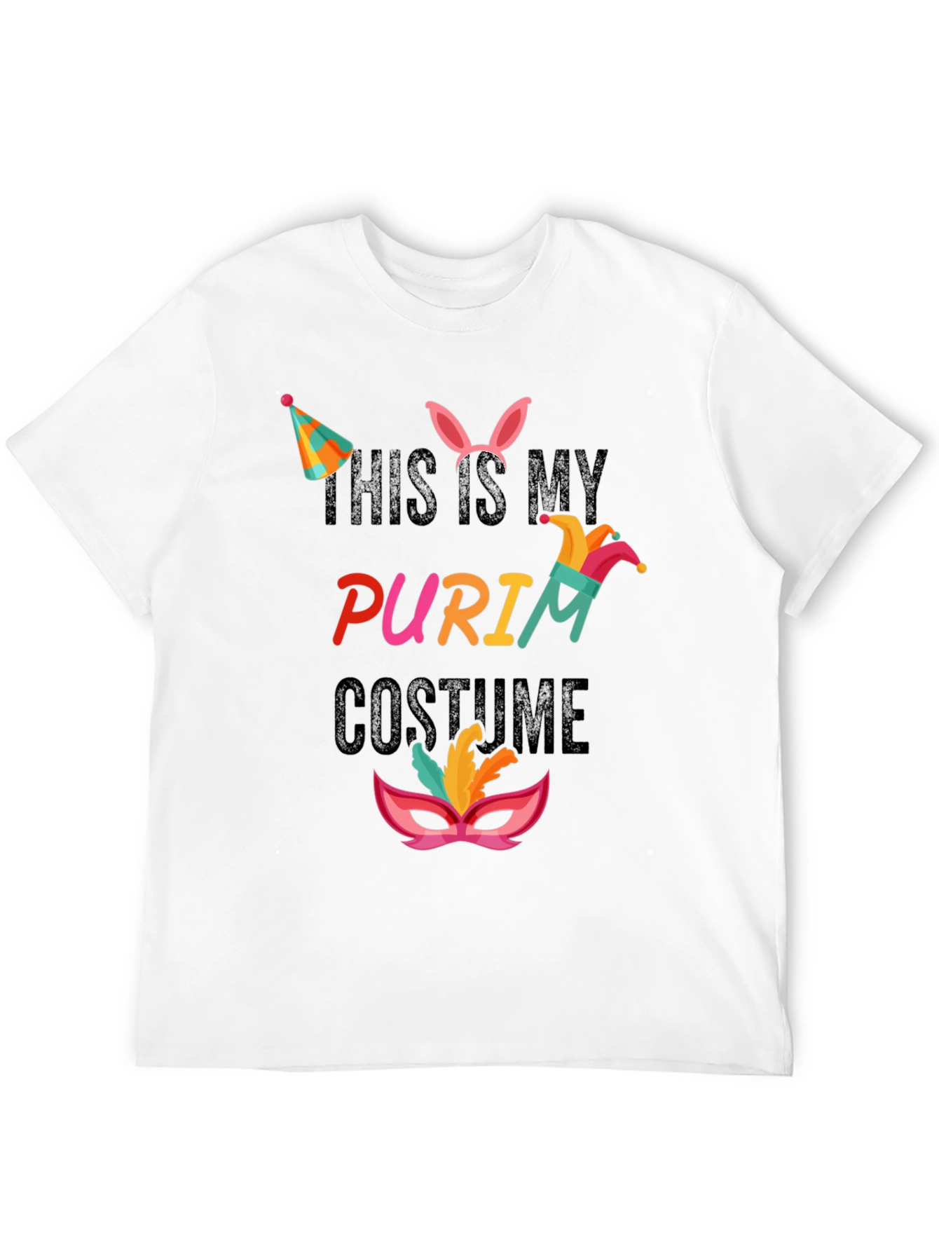 Purim Costume T-Shirt: This is My Purim Costume Tee