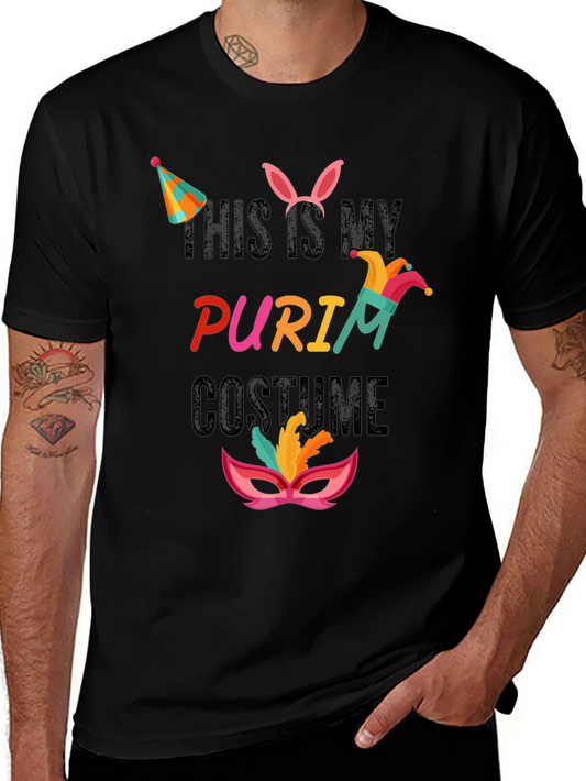 Purim Costume T-Shirt: This is My Purim Costume Tee