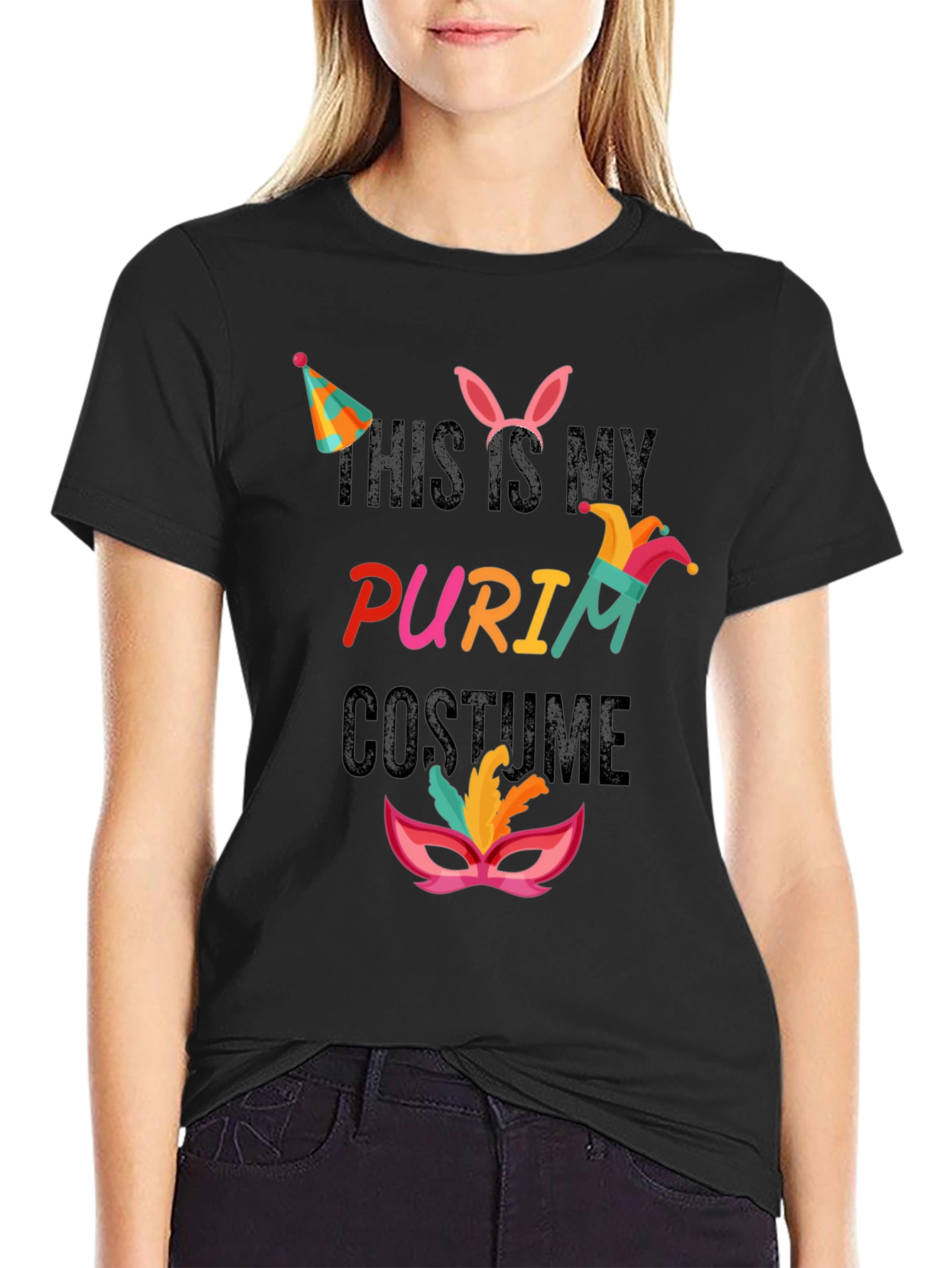Purim Costume T-Shirt: This is My Purim Costume Tee