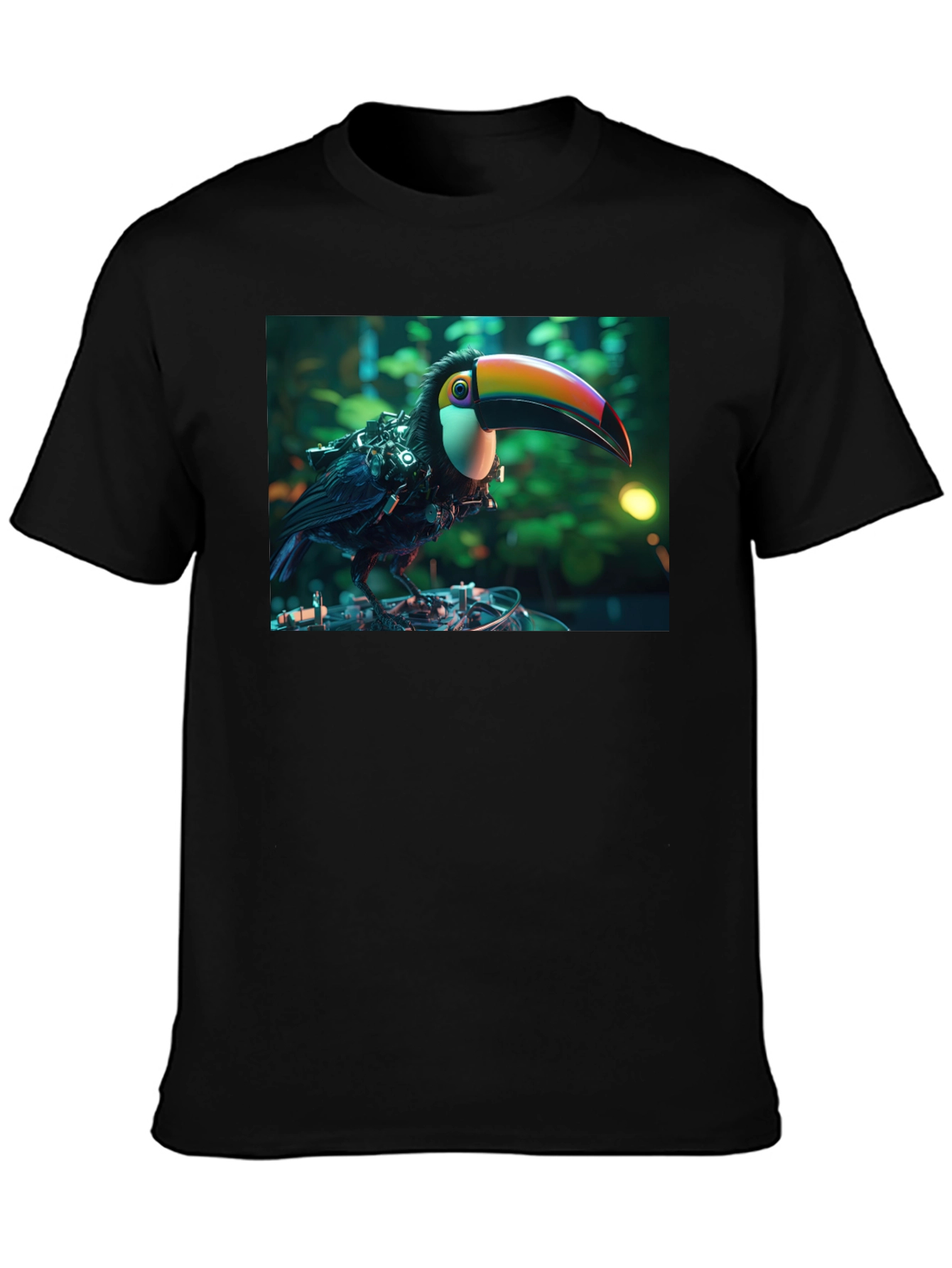Cyber Toucan T-Shirt - Unique Graphic Print