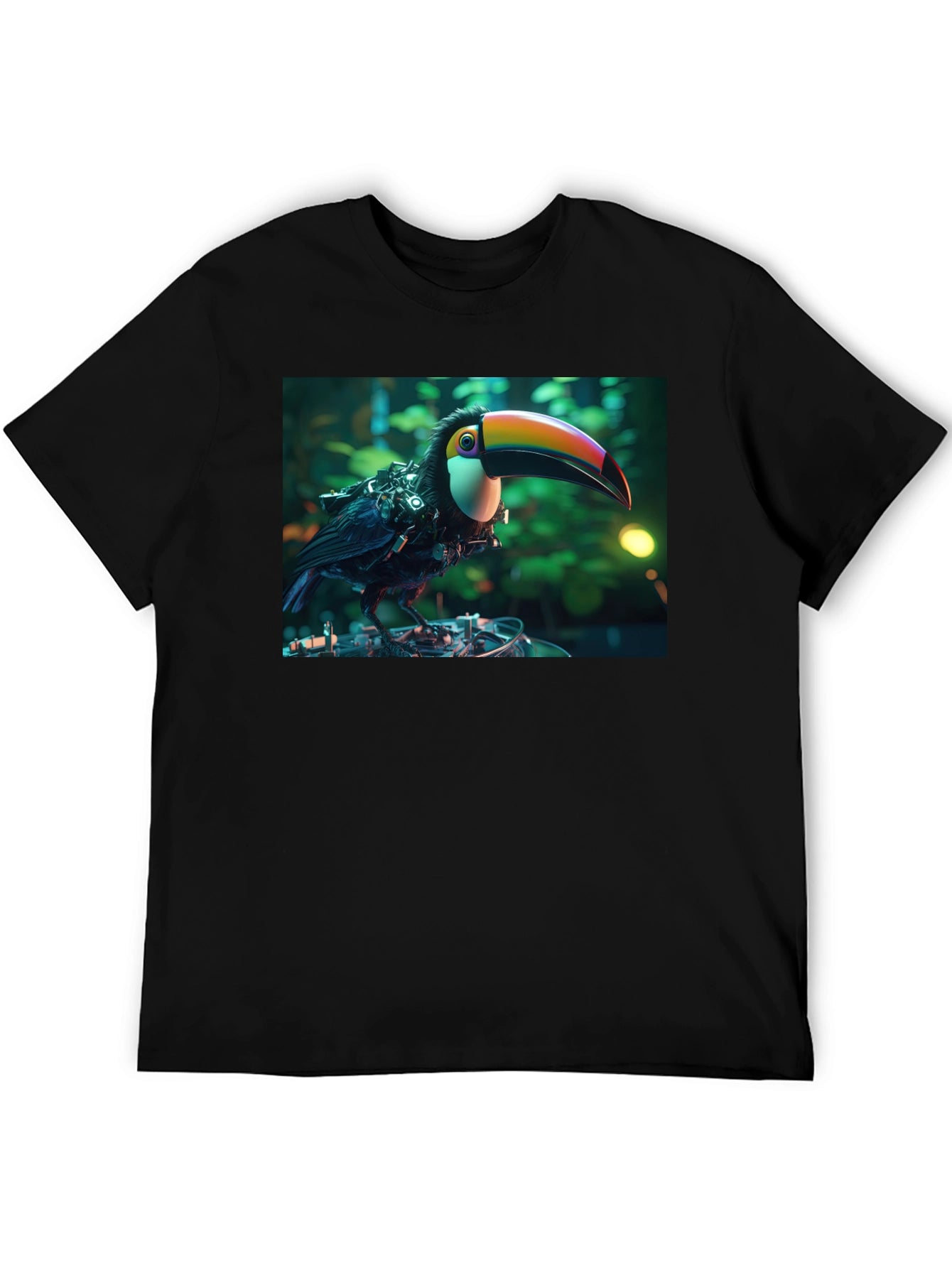 Cyber Toucan T-Shirt - Unique Graphic Print
