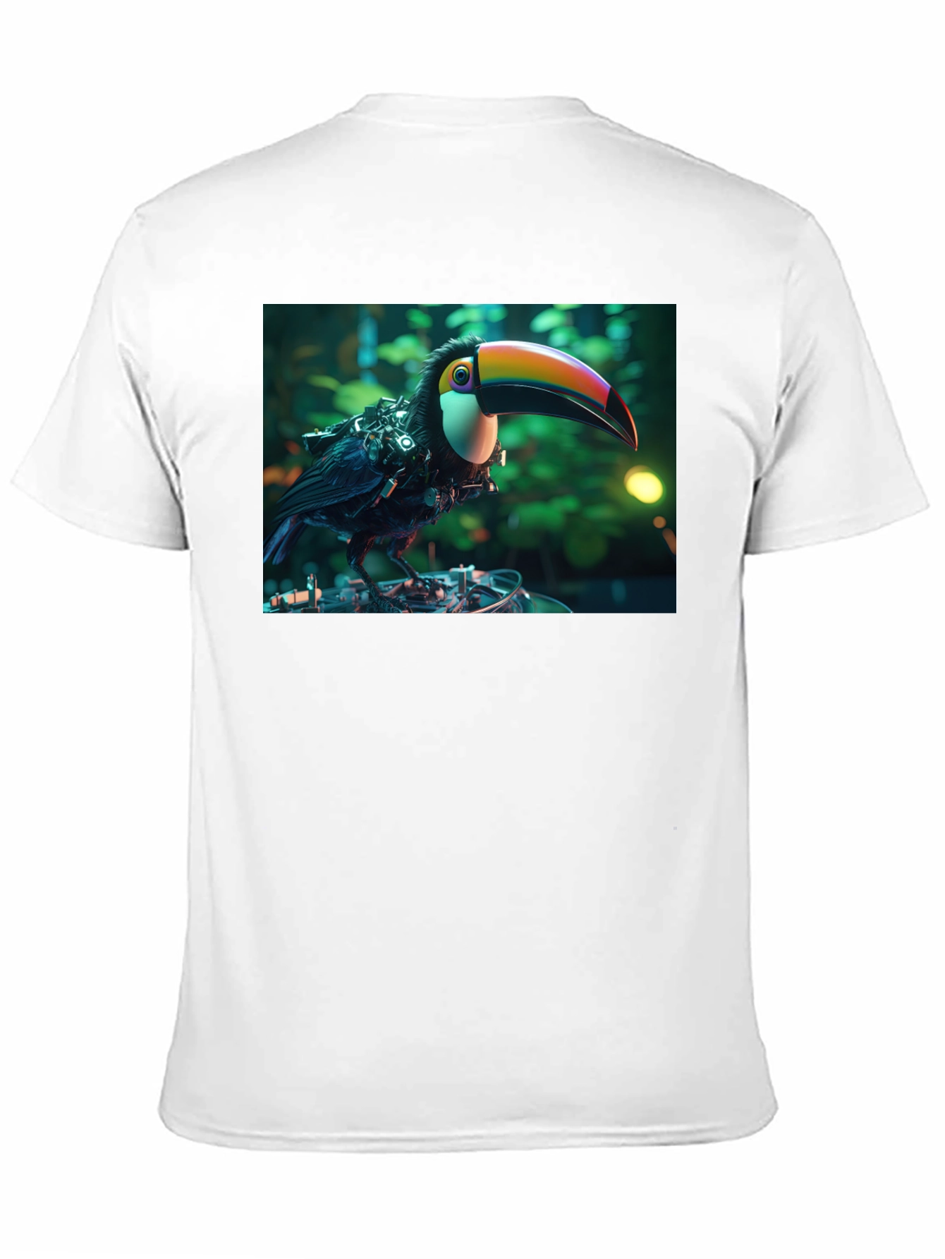 Cyber Toucan T-Shirt - Unique Graphic Print