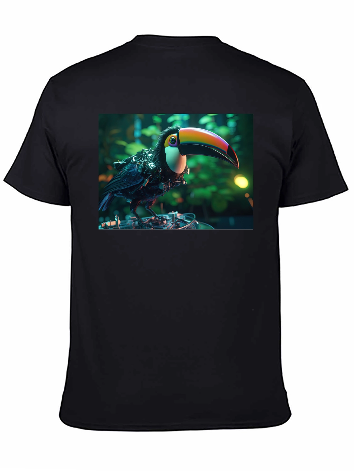Cyber Toucan T-Shirt - Unique Graphic Print