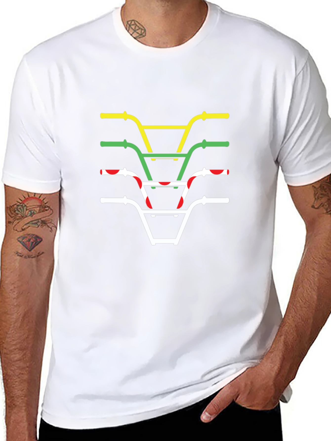 BMX Handlebars Graphic Tee - Cool Bike Lover Shirt