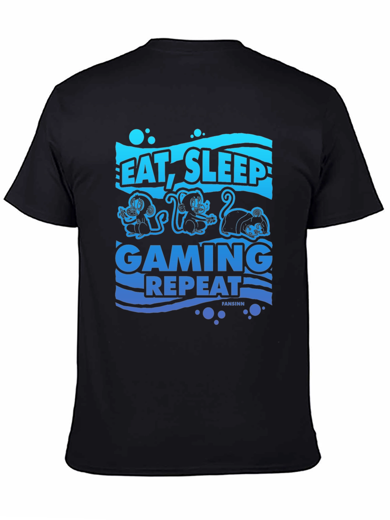 Eat Sleep Gaming Repeat Graphic Tee