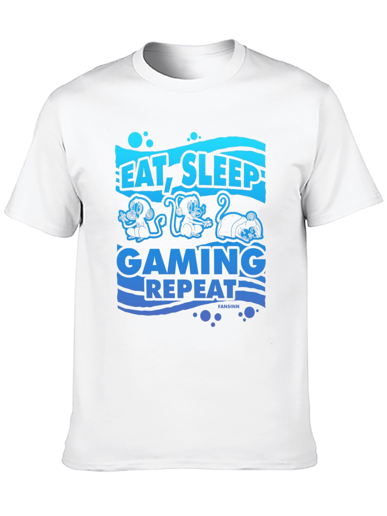 Eat Sleep Gaming Repeat Graphic Tee