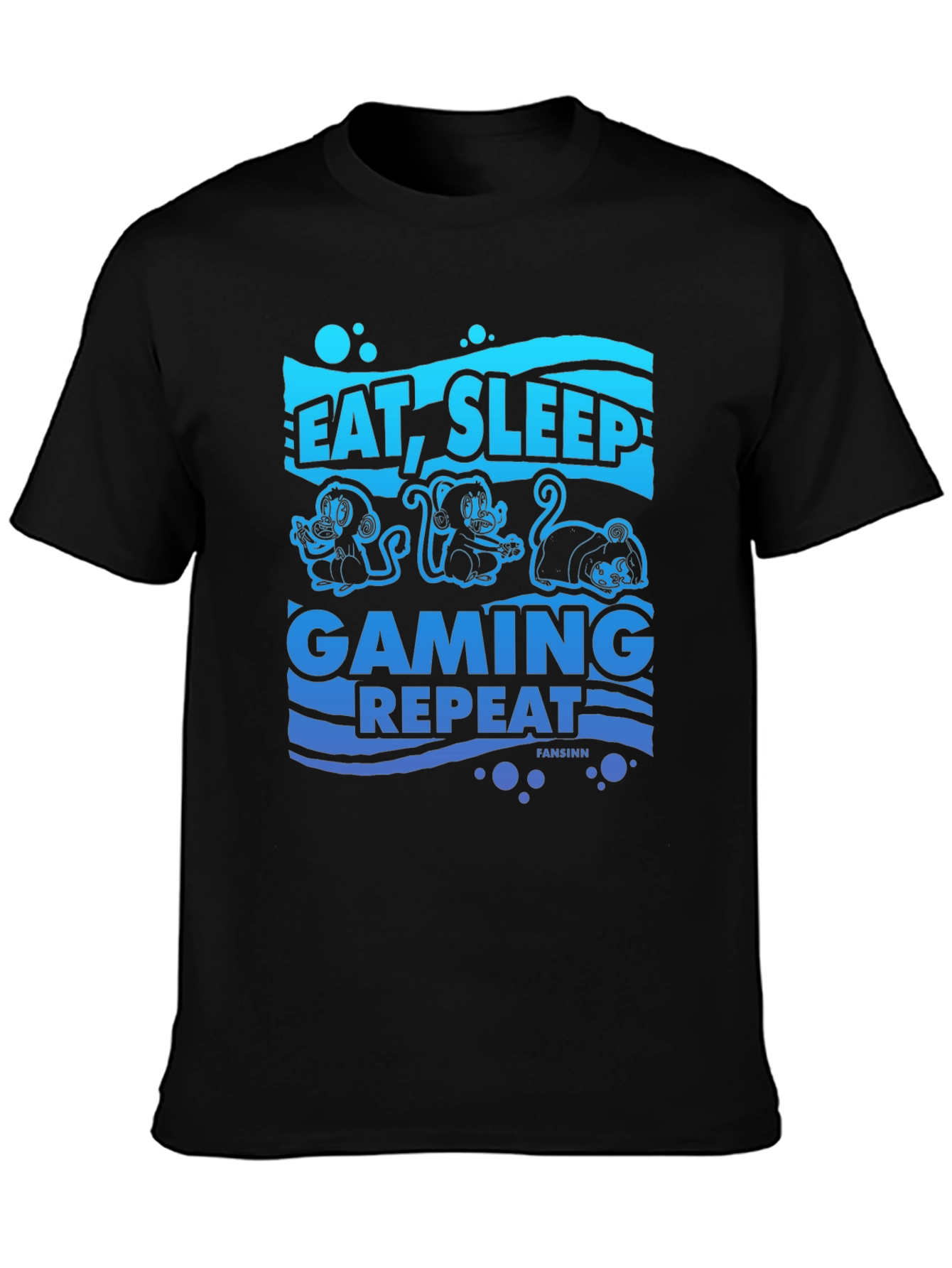 Eat Sleep Gaming Repeat Graphic Tee