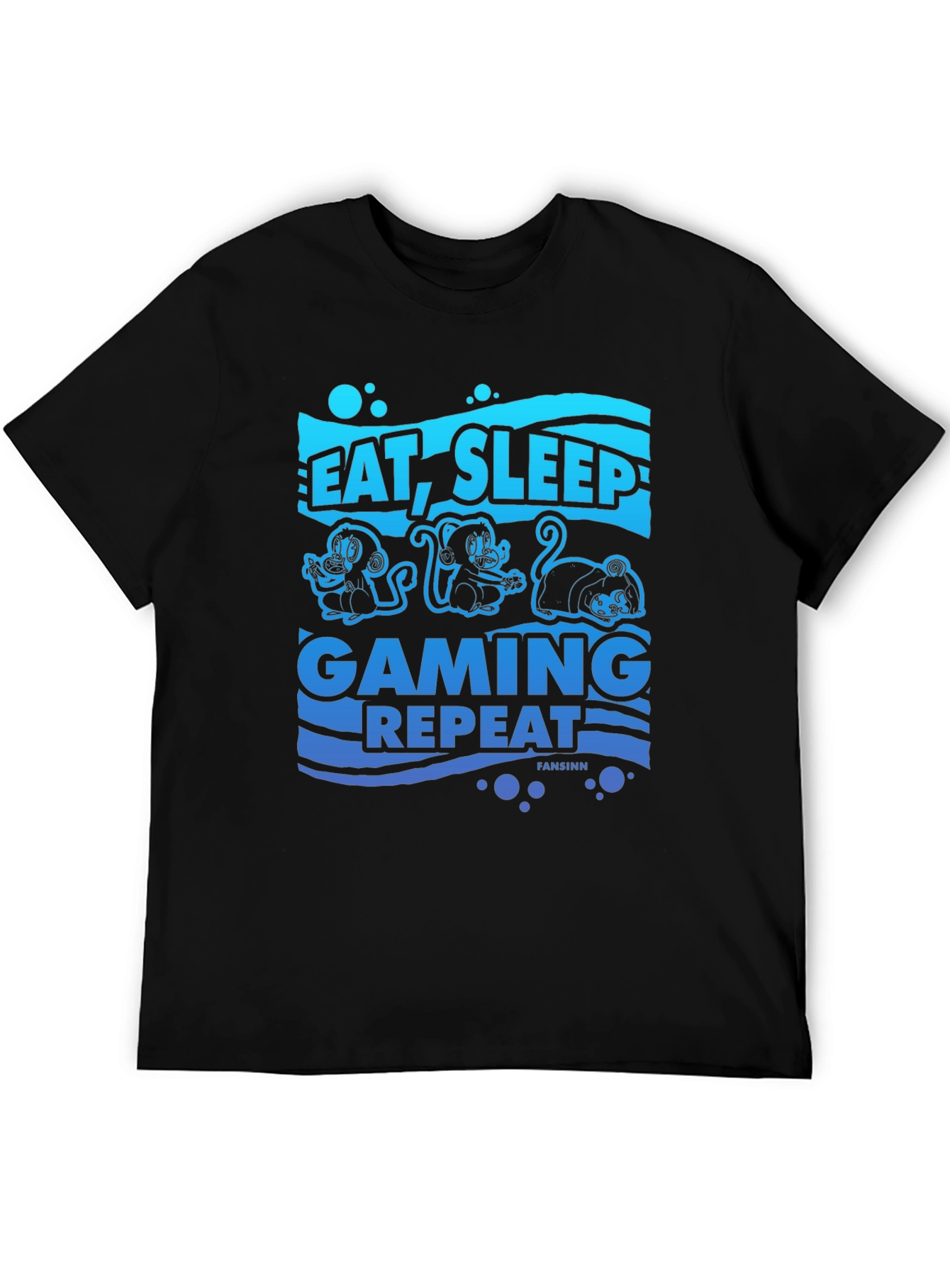 Eat Sleep Gaming Repeat Graphic Tee