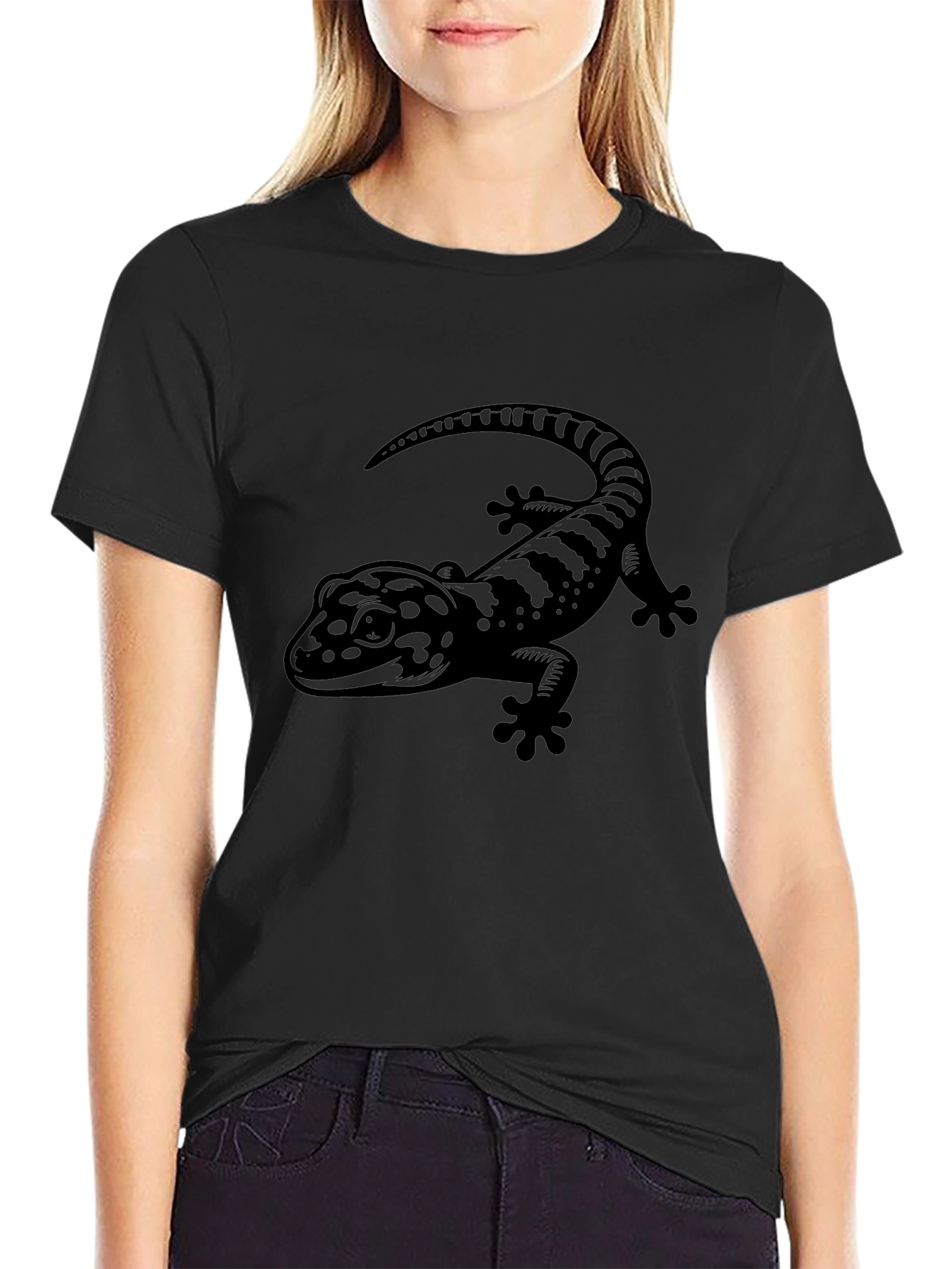 Gecko Graphic Tee - Mens Black T-Shirt