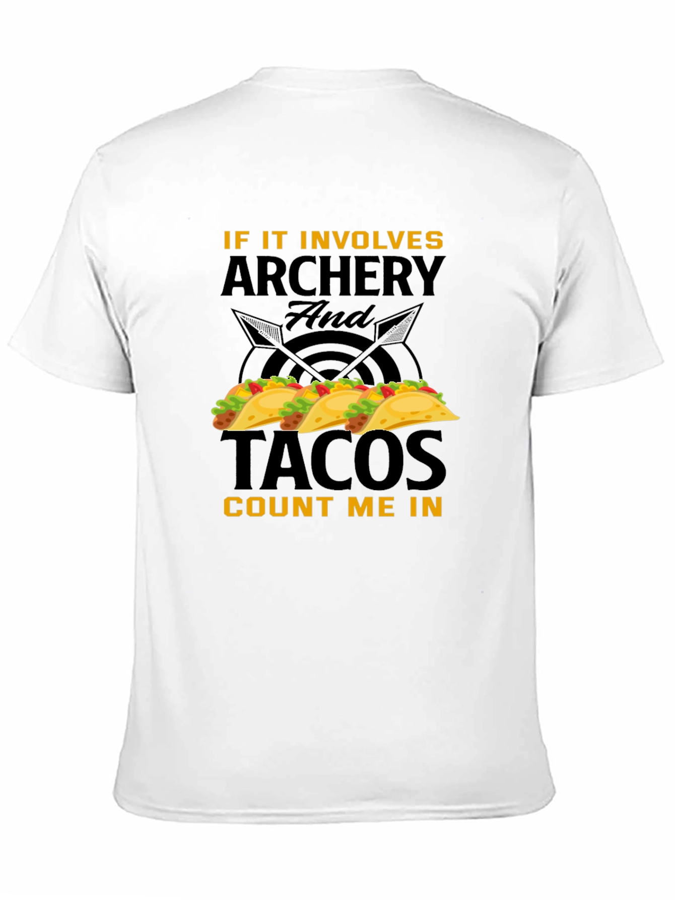 Archery and Tacos Funny Graphic T-Shirt