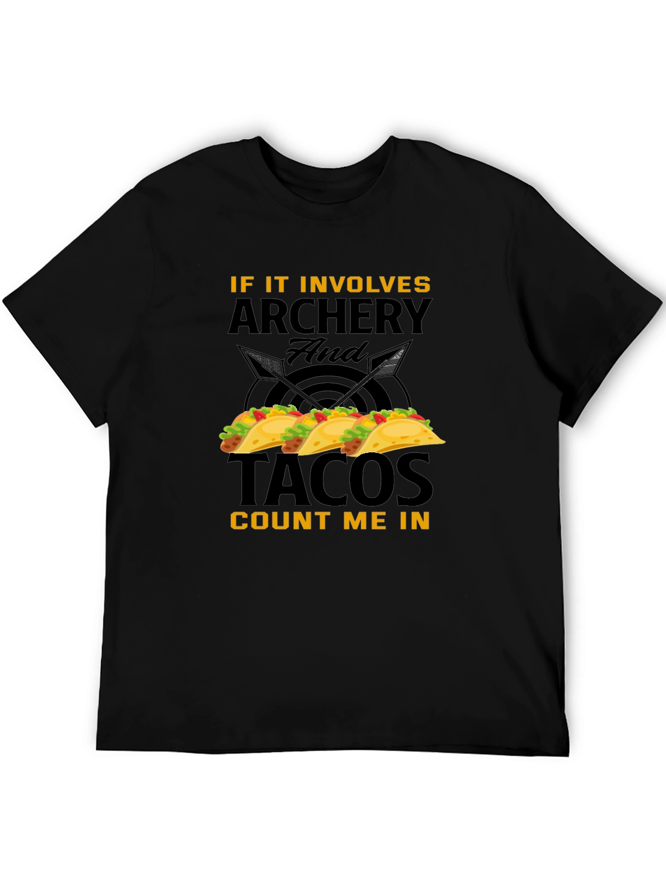 Archery and Tacos Funny Graphic T-Shirt