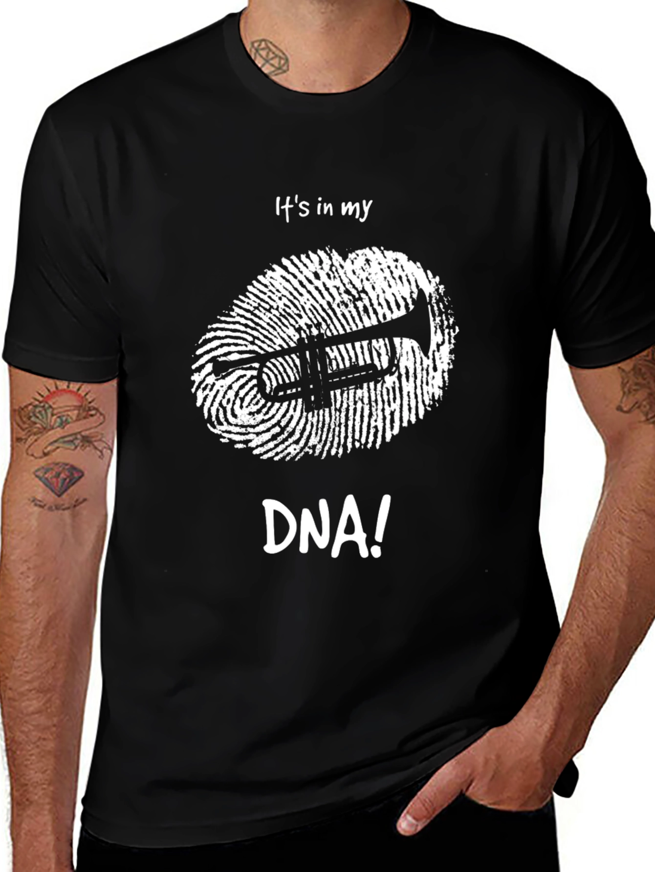 Trumpet DNA Graphic Tee - Music Lover Shirt