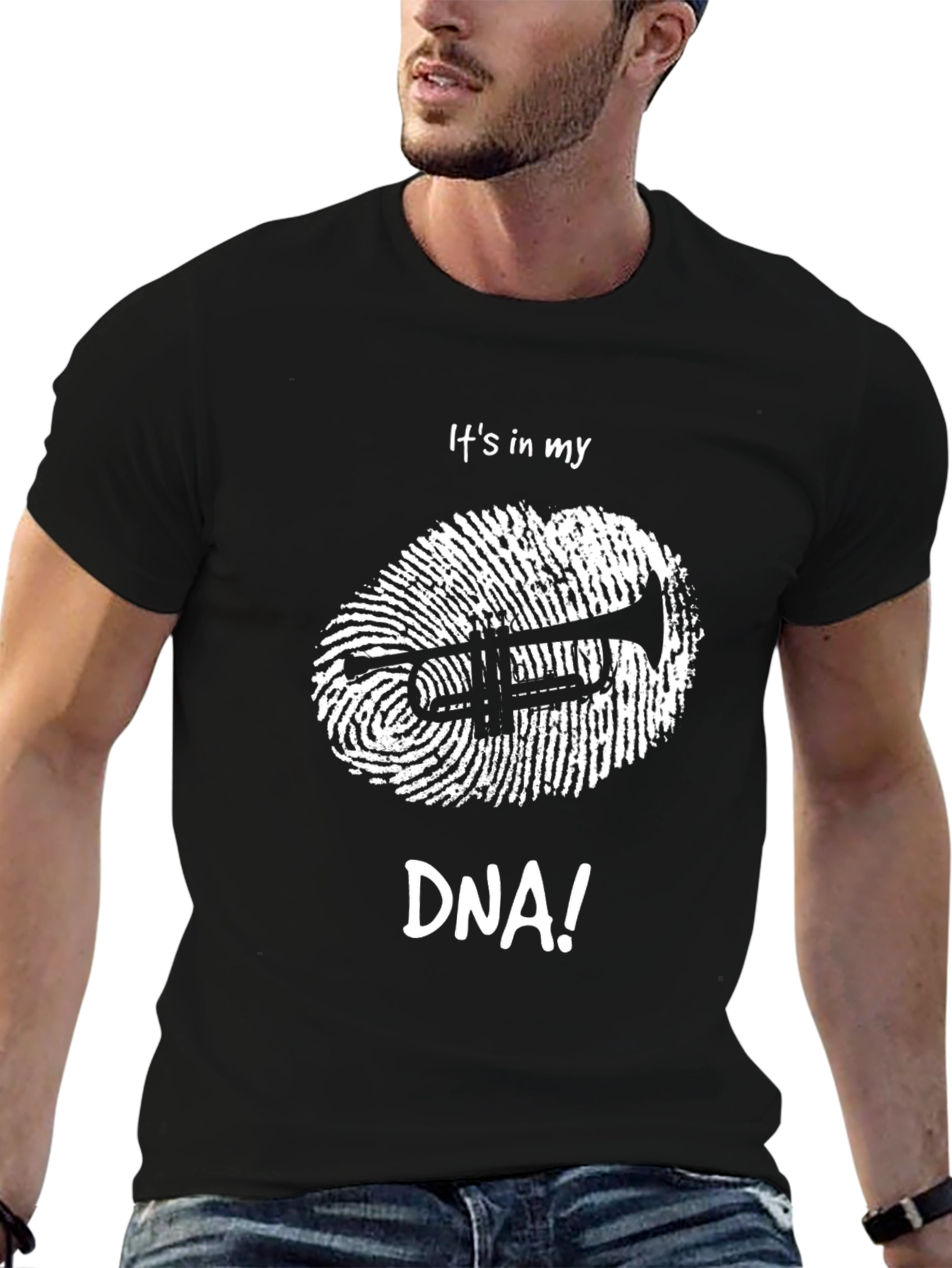 Trumpet DNA Graphic Tee - Music Lover Shirt