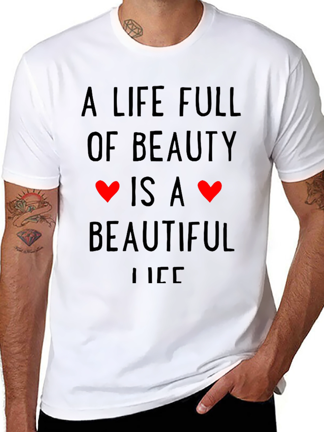 Beauty is Life Graphic T-Shirt