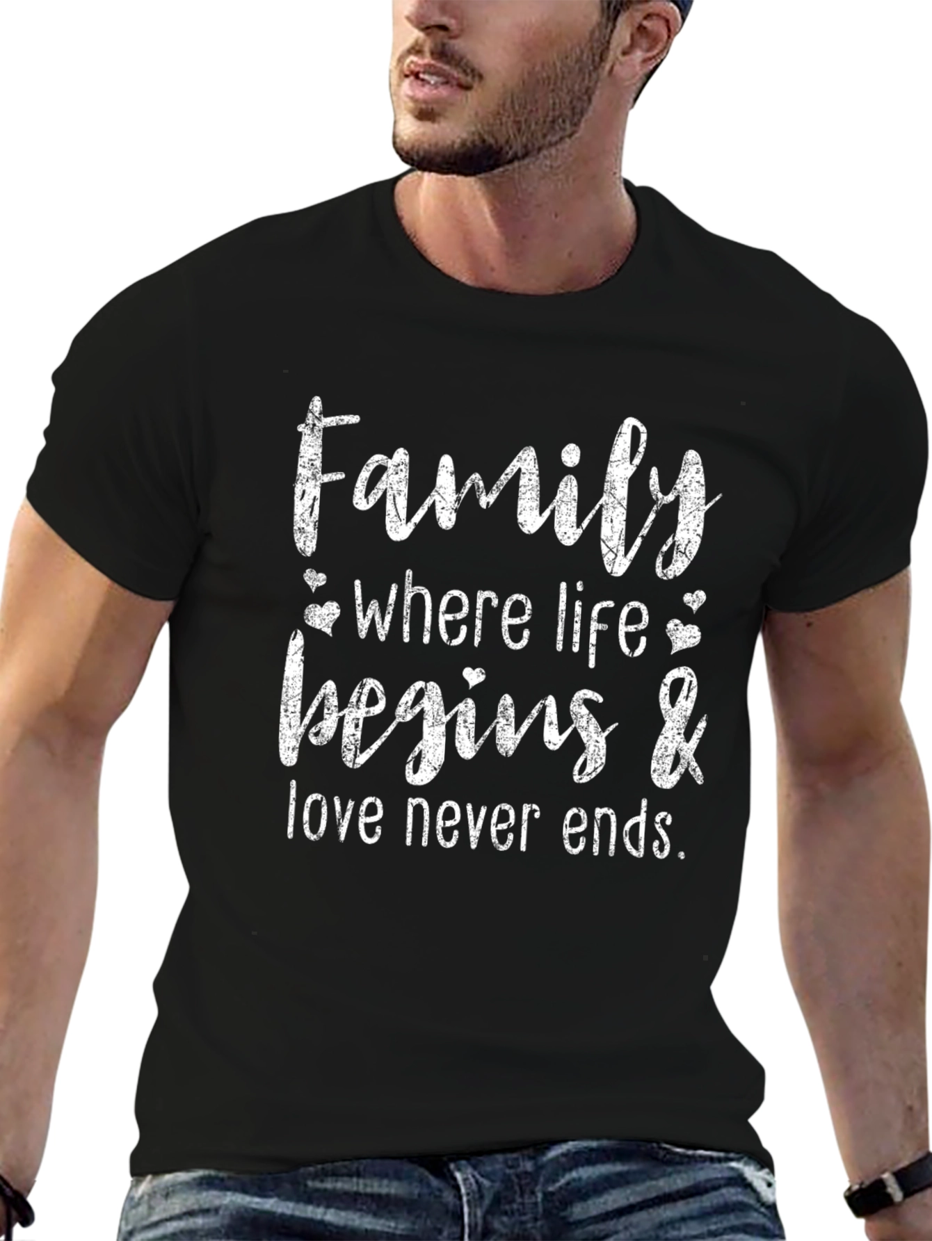 Family Where Life Begins & Love Never Ends T-Shirt