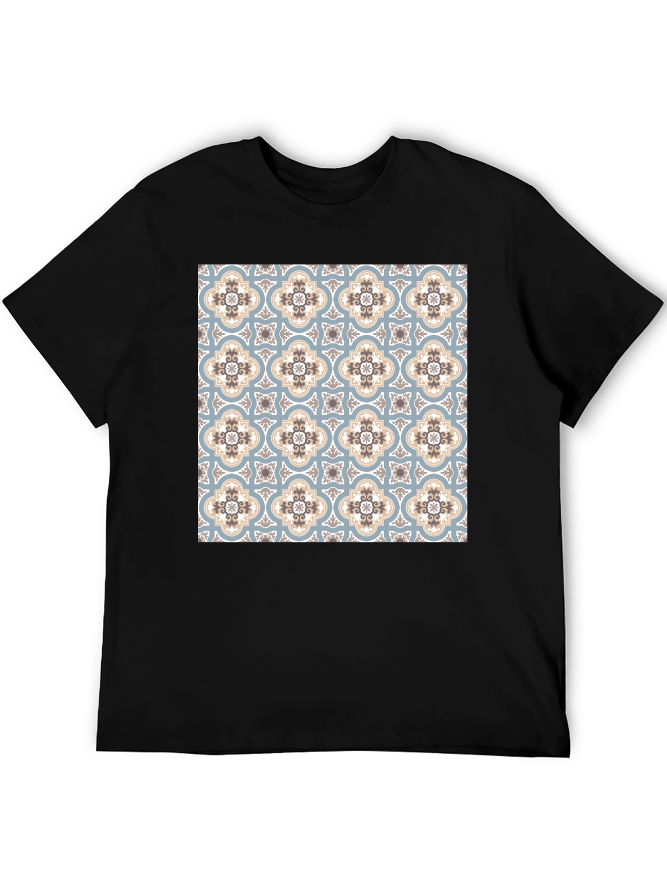 Patterned Graphic Tee - Stylish Comfort