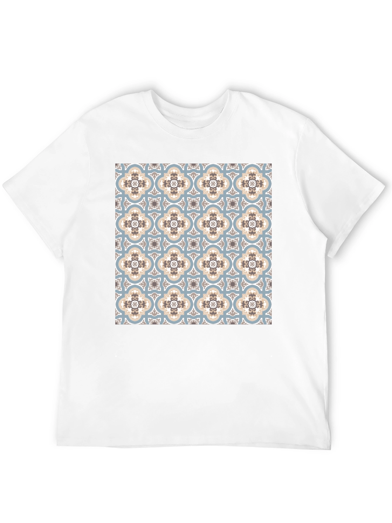 Patterned Graphic Tee - Stylish Comfort