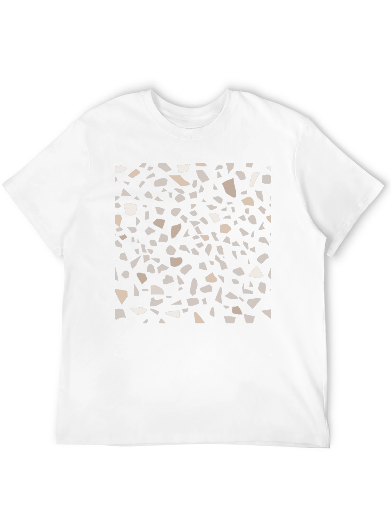 Abstract Pattern Black T-Shirt