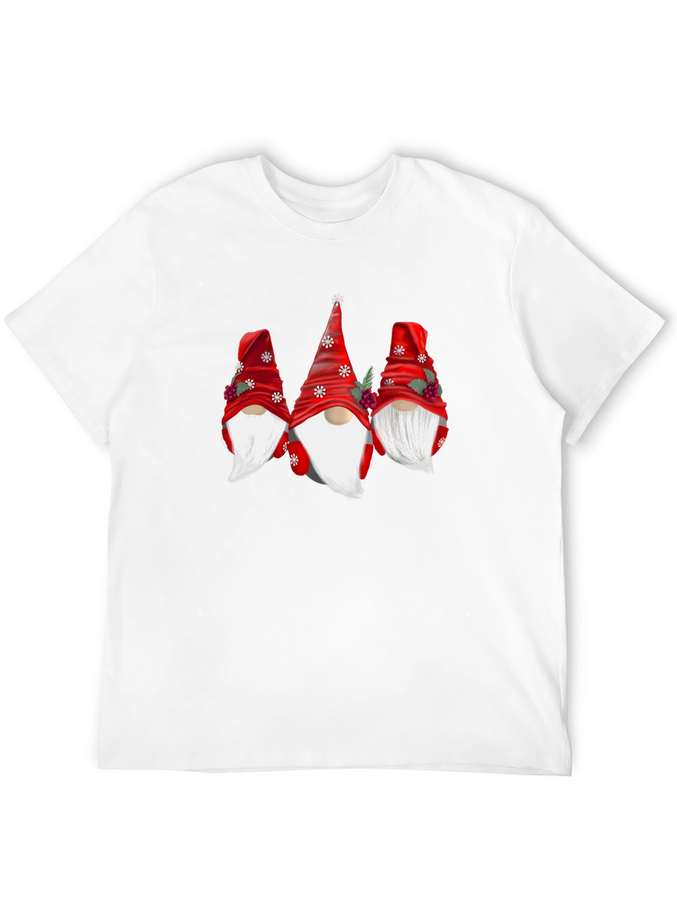 Festive Gnome Graphic Tee - Holiday Cheer