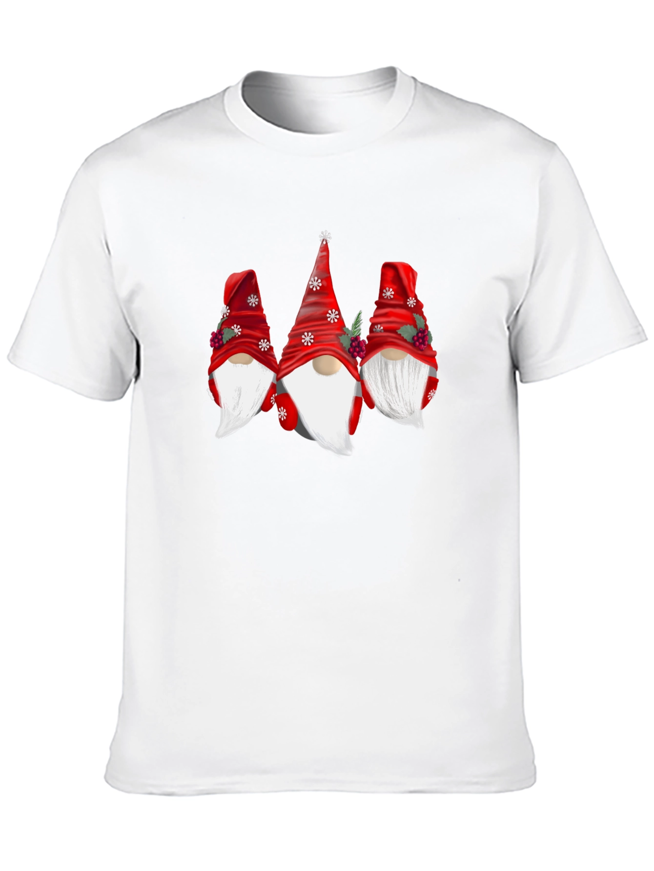 Festive Gnome Graphic Tee - Holiday Cheer