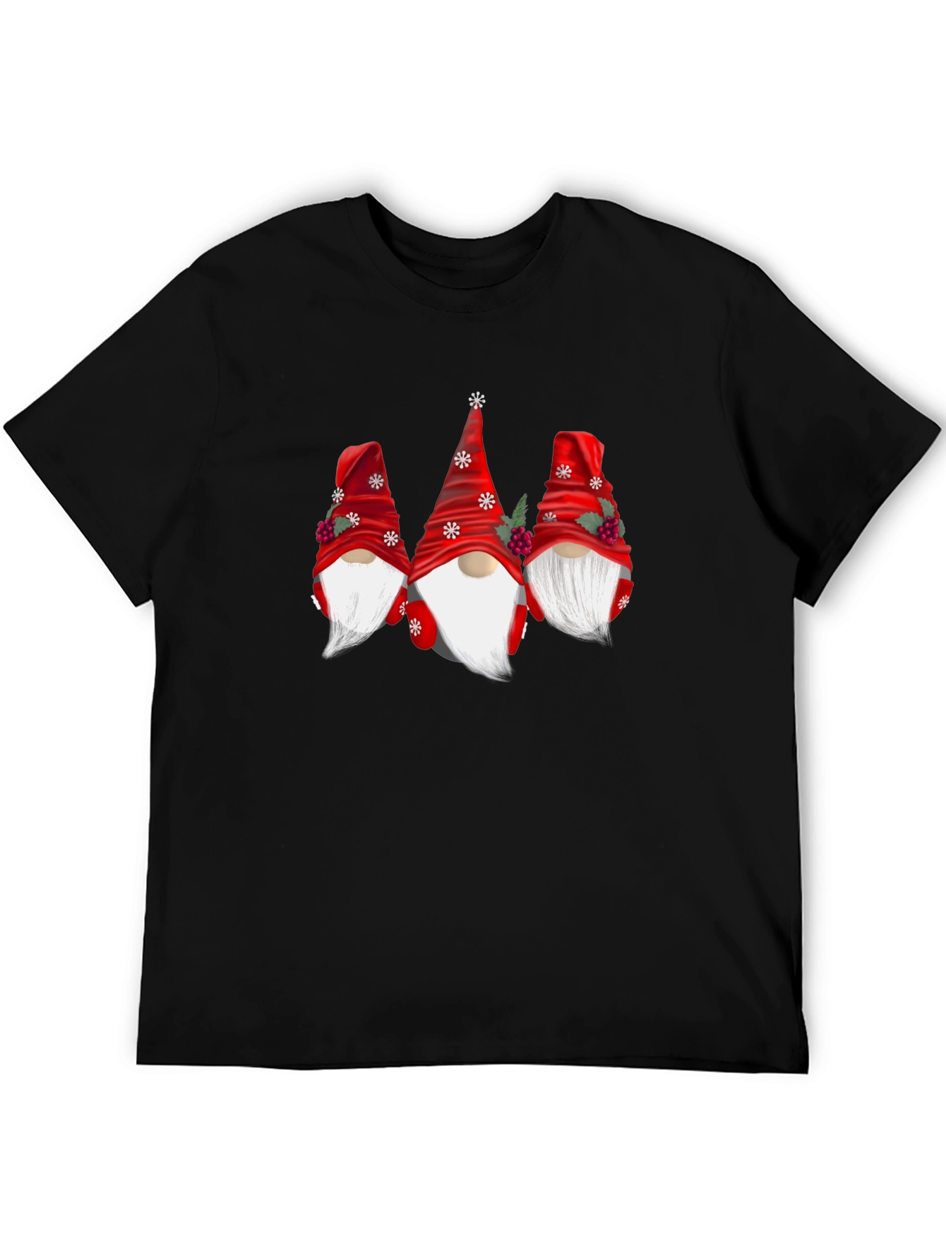 Festive Gnome Graphic Tee - Holiday Cheer