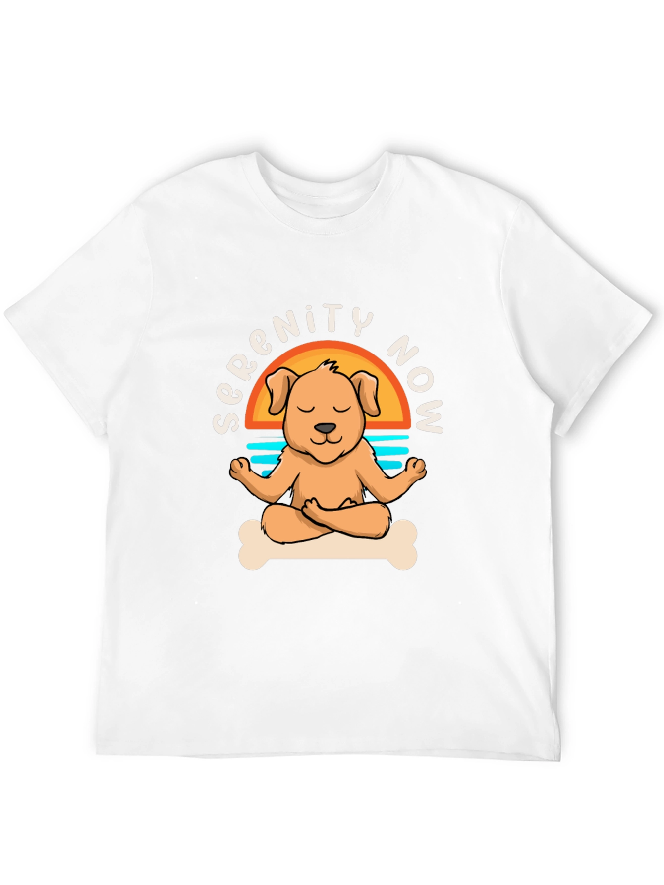 Serenity Now Dog Yoga Meditation T-Shirt