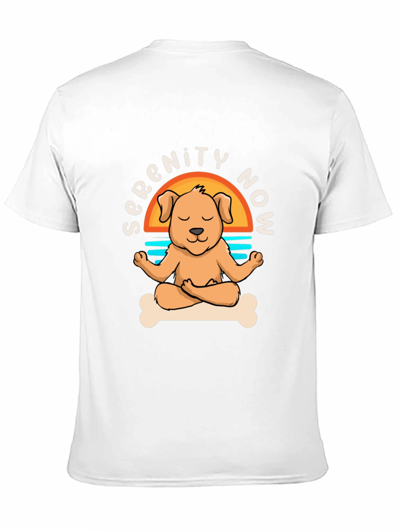 Serenity Now Dog Yoga Meditation T-Shirt
