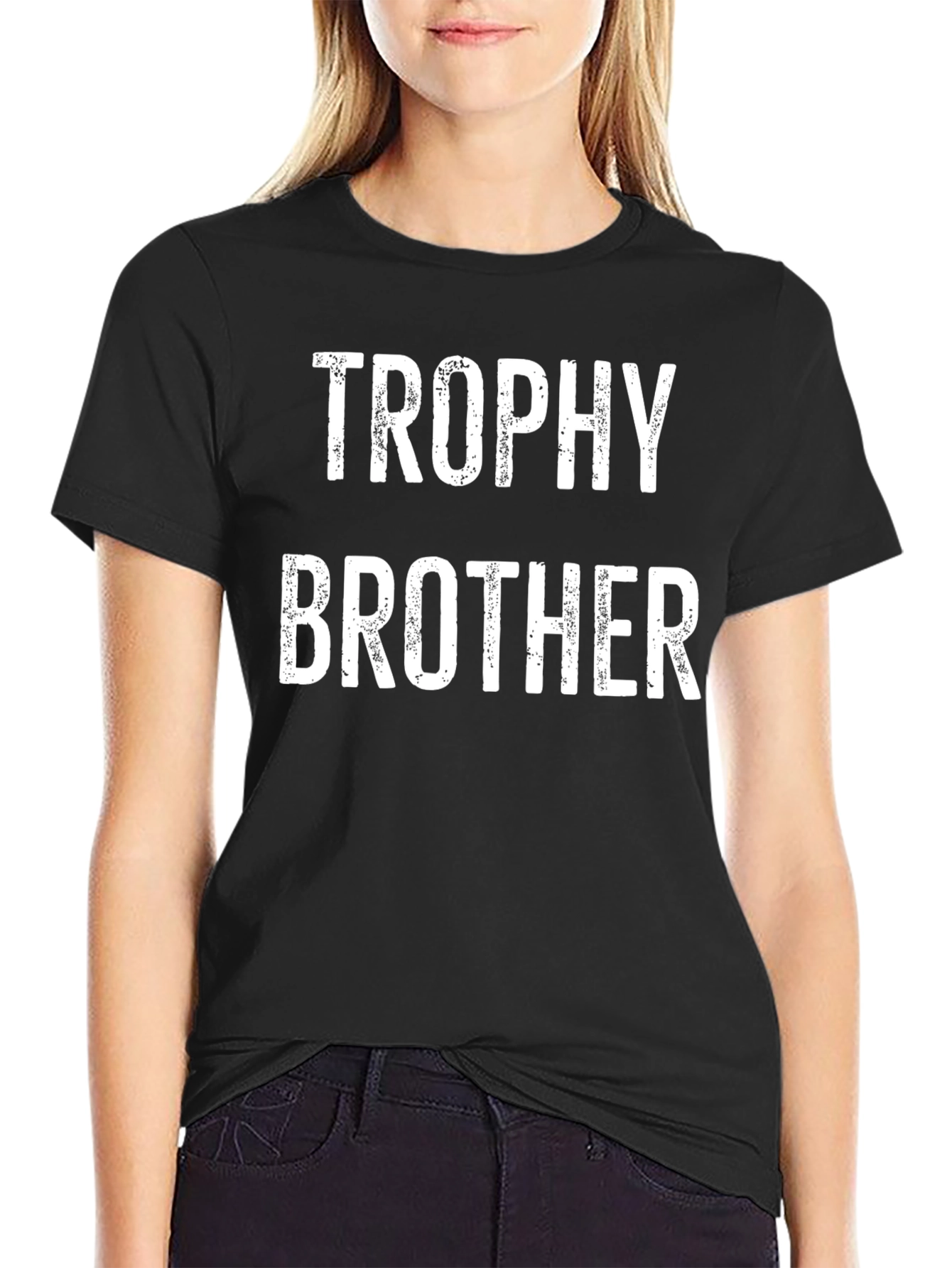 Trophy Brother Graphic Tee - Black Casual Shirt