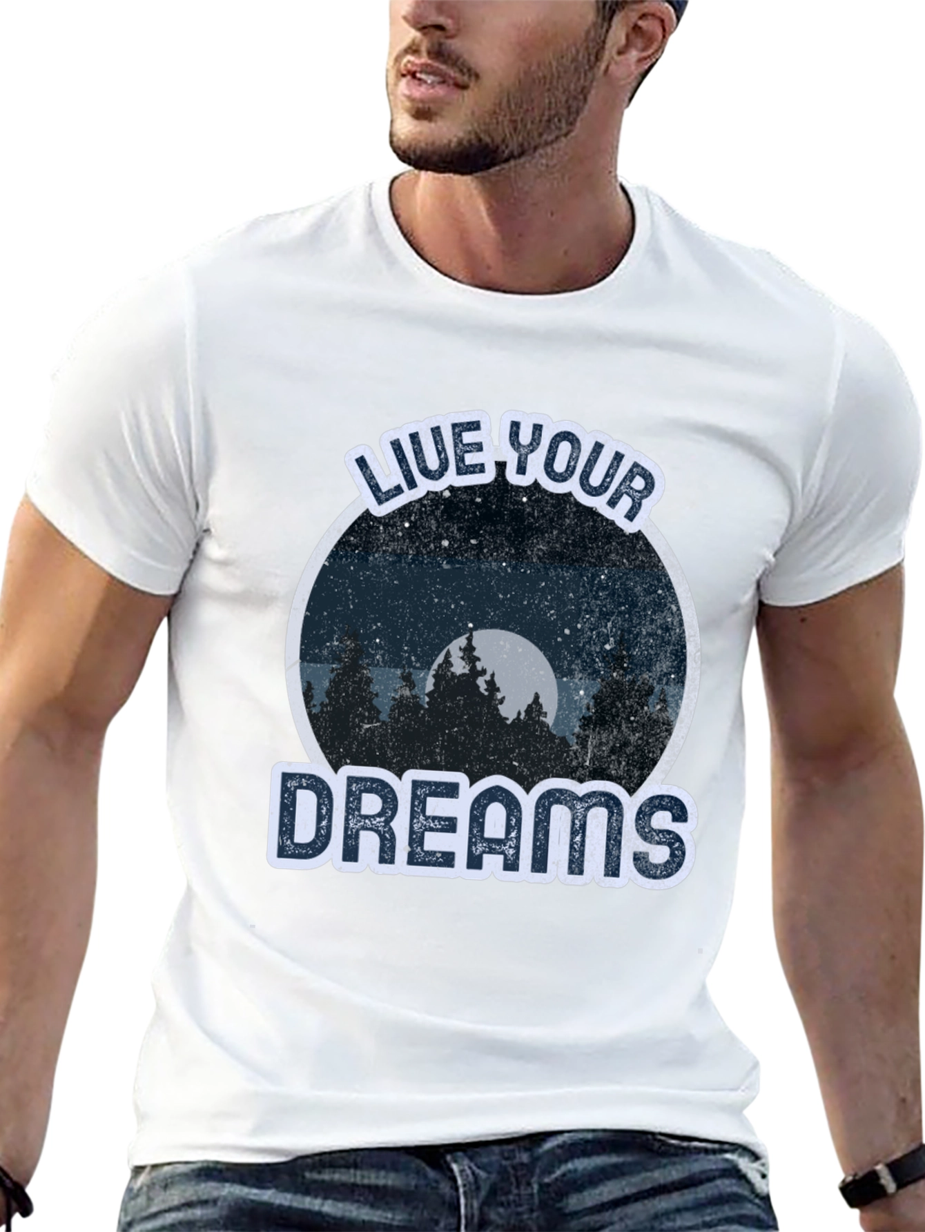 Live Your Dreams Graphic Tee -  Nature Lover T-Shirt