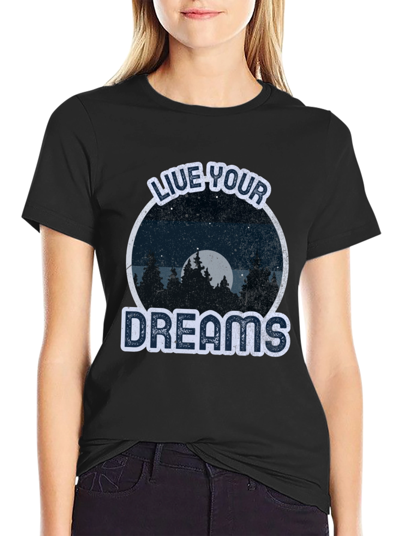 Live Your Dreams Graphic Tee -  Nature Lover T-Shirt