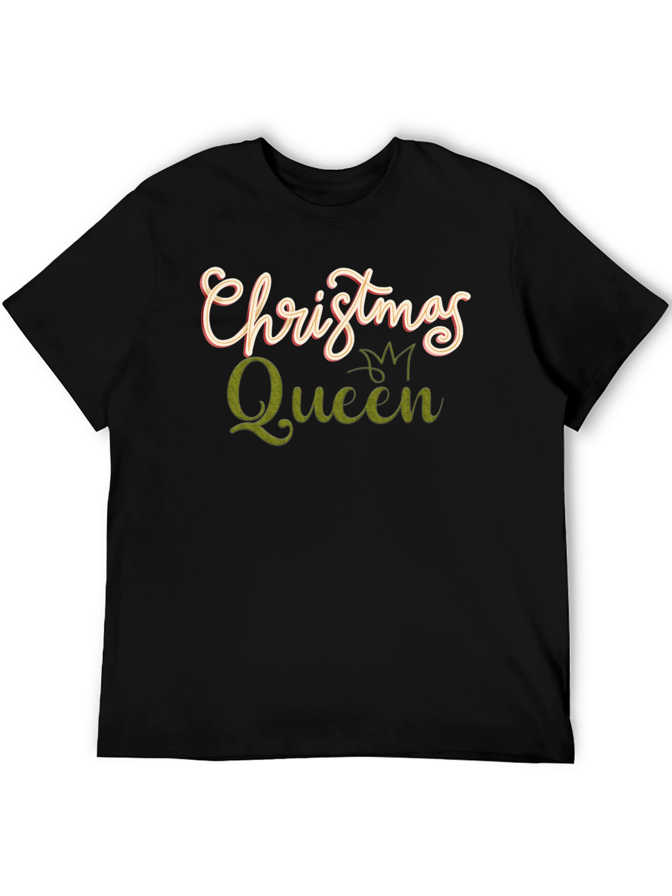 Christmas Queen Graphic Tee - Holiday Apparel