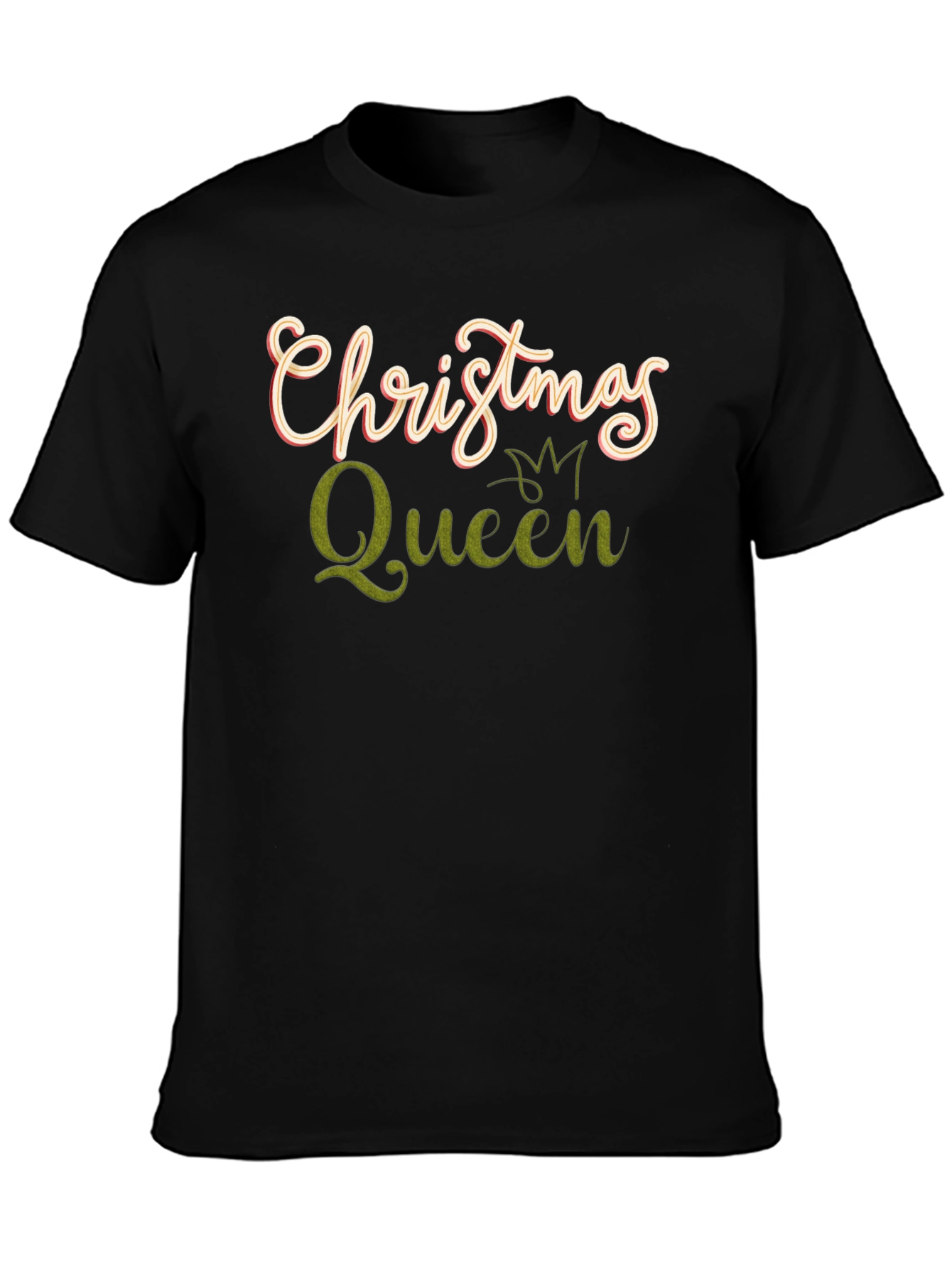 Christmas Queen Graphic Tee - Holiday Apparel