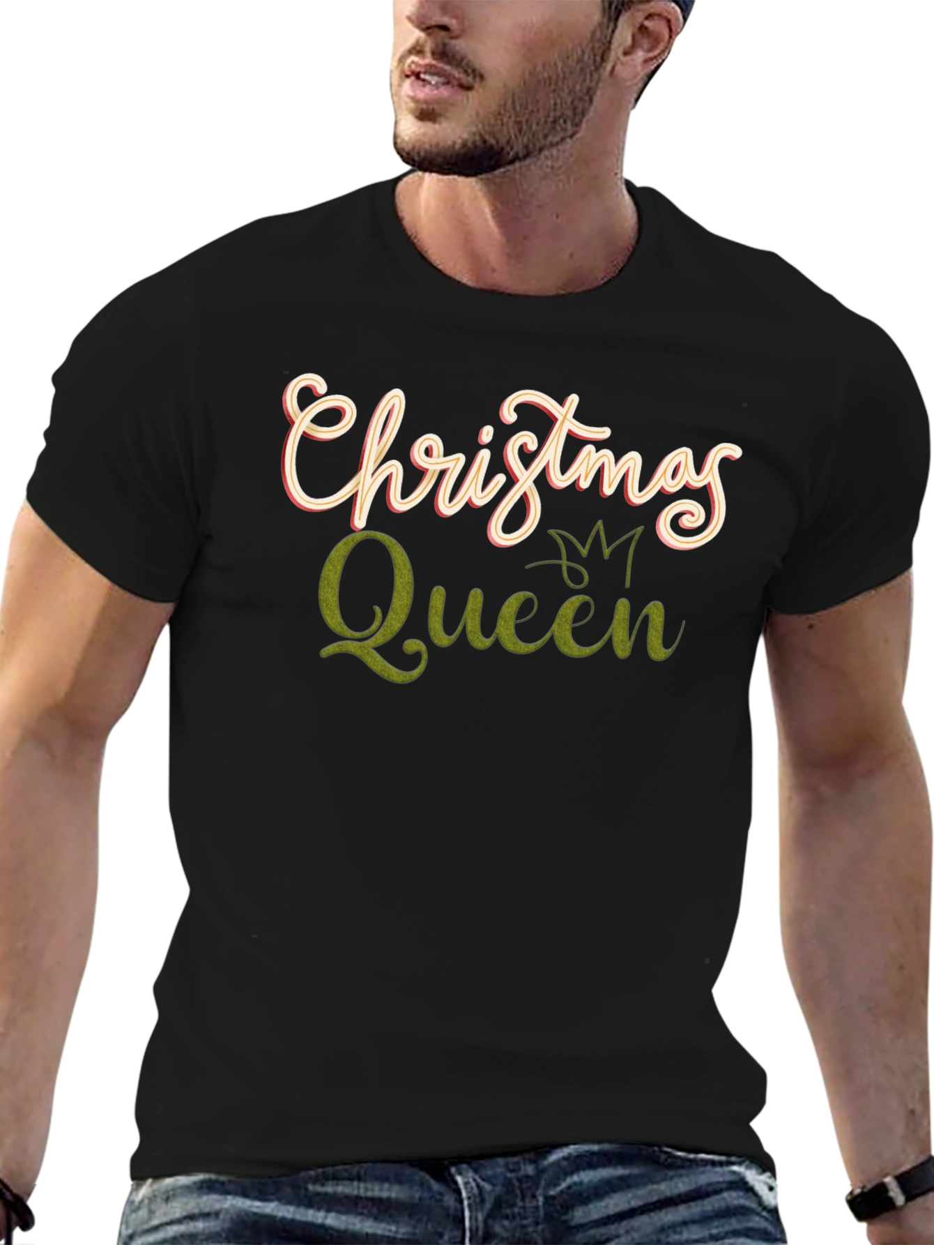 Christmas Queen Graphic Tee - Holiday Apparel