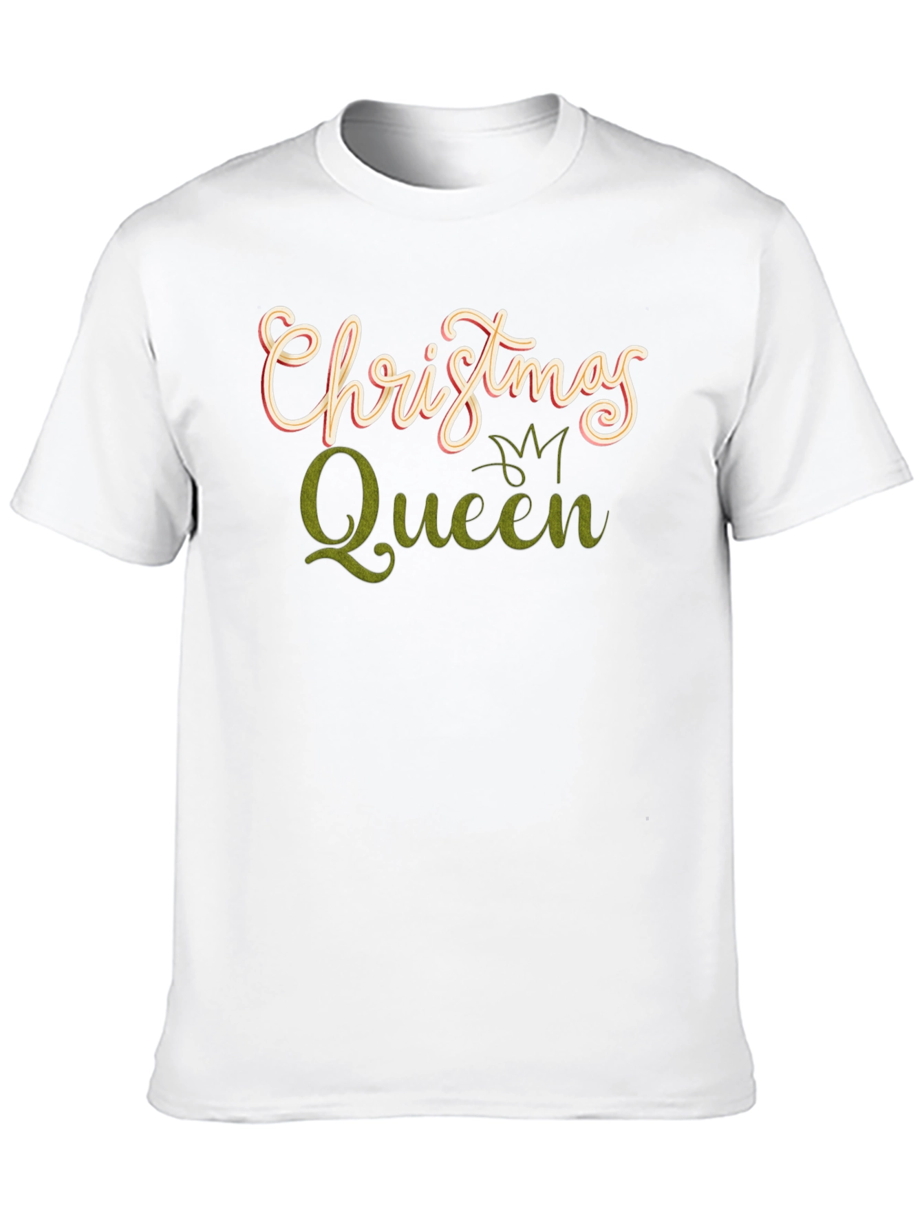 Christmas Queen Graphic Tee - Holiday Apparel
