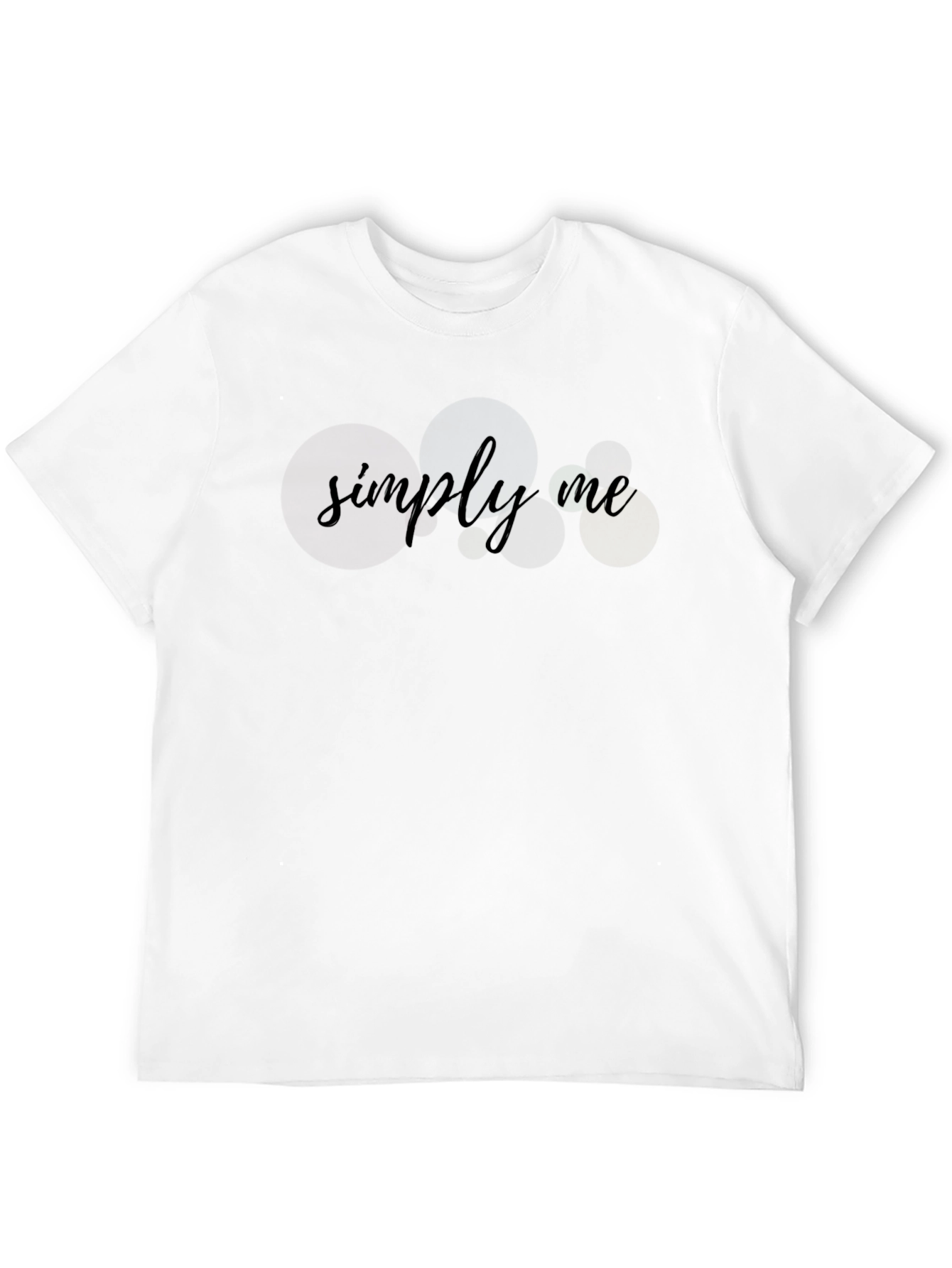 Simply Me Black T-Shirt - Minimalist Style